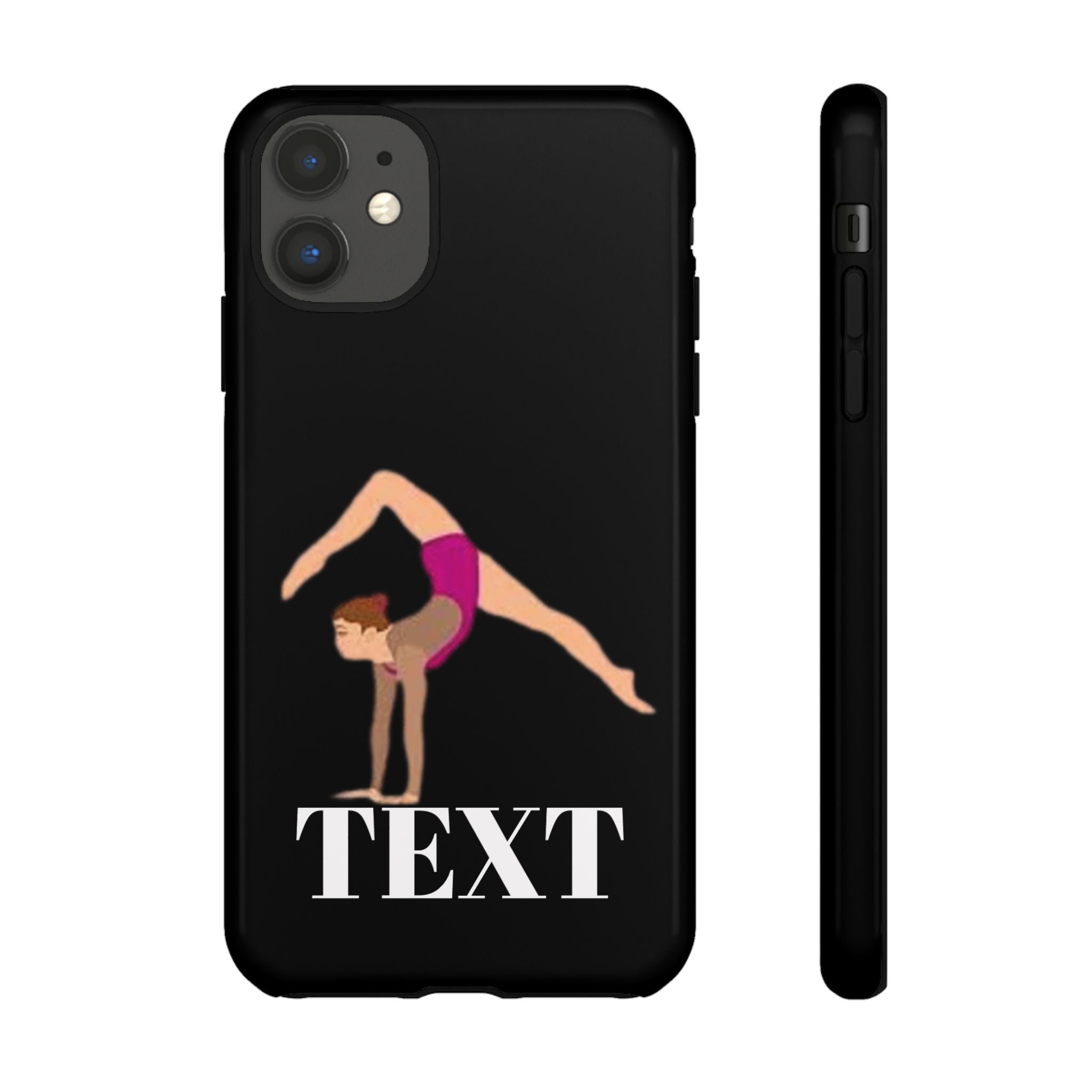 Gymnast Phone Case — Personalized TEXT Design