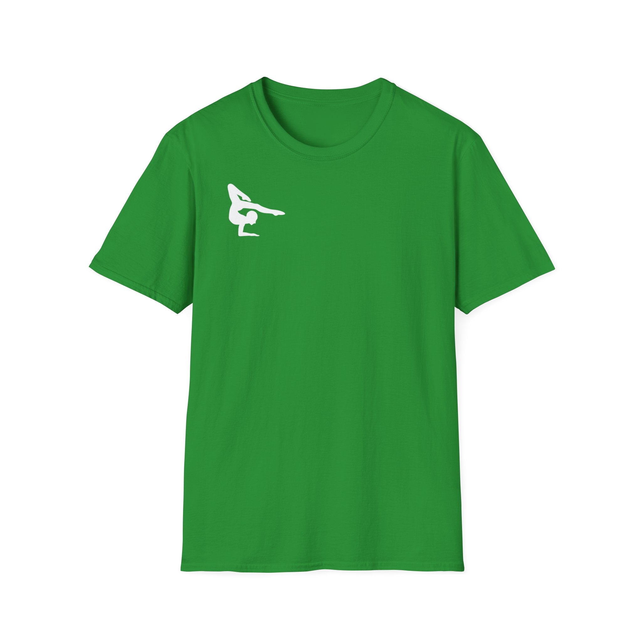 Relentless Gymnastics T-Shirt — Back Silhouette Athletic Tee (Adults)
