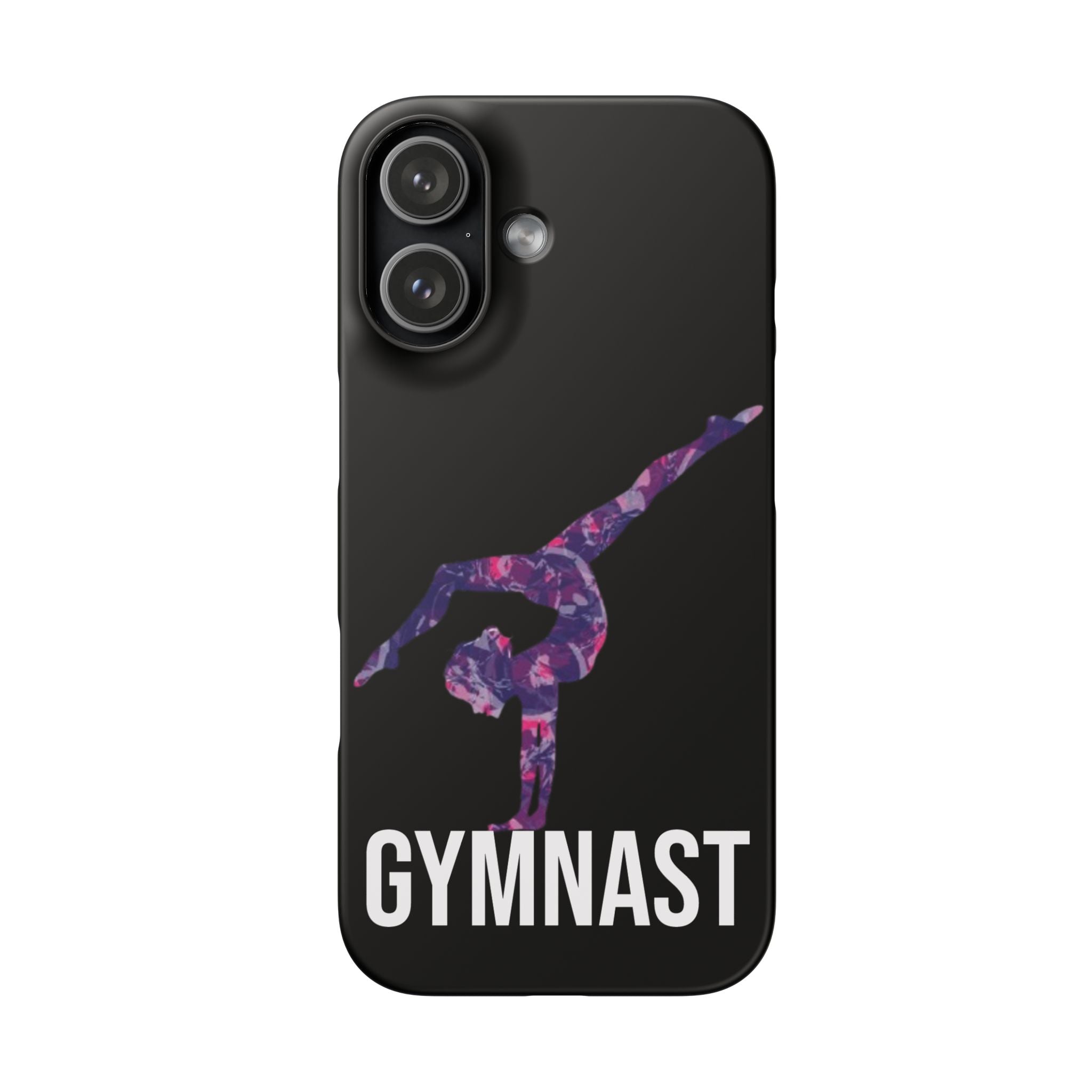 Gymnast Phone Case — Purple Galaxy Gymnastics Snap Case