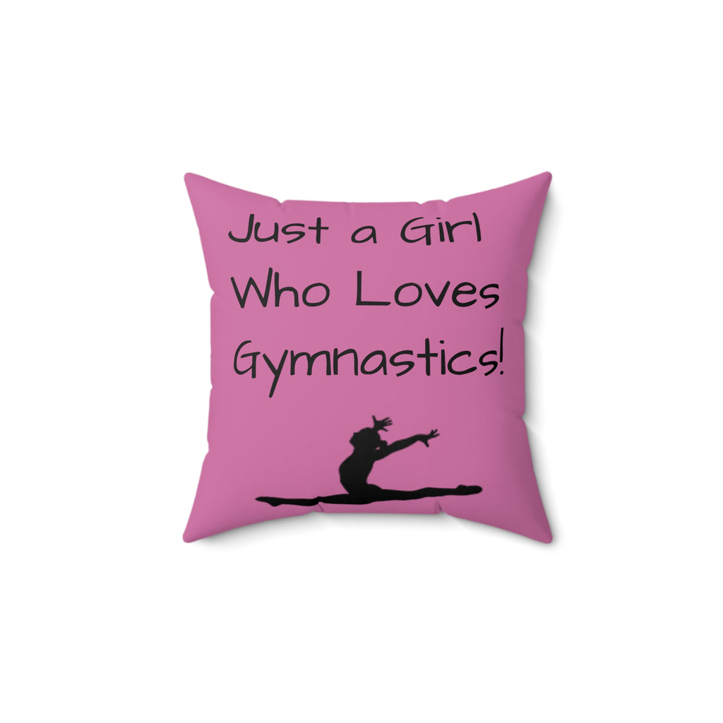 Gymnastics Love Square Pillow