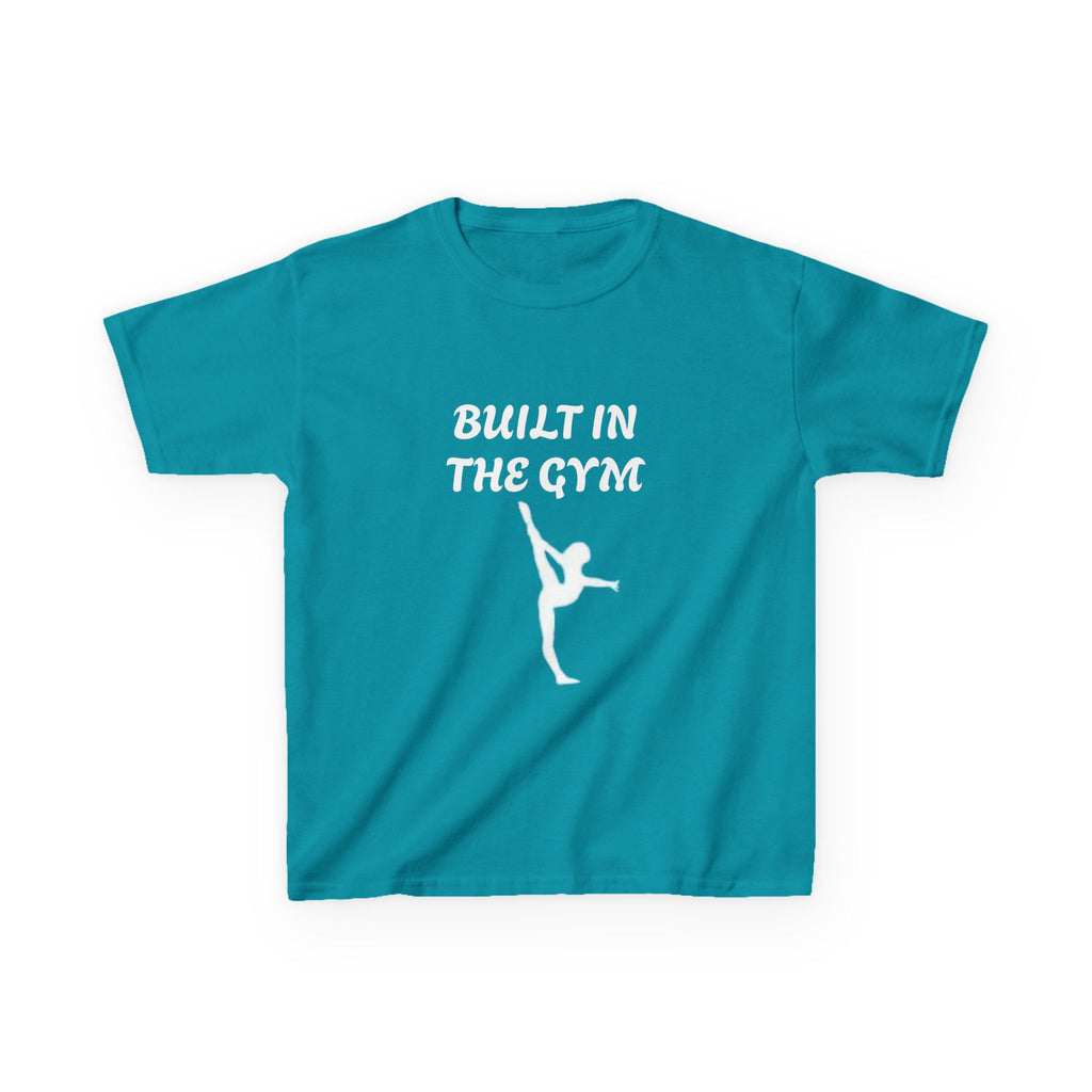 Kids Tee — "Built in the Gym" Gymnastics Shirt
