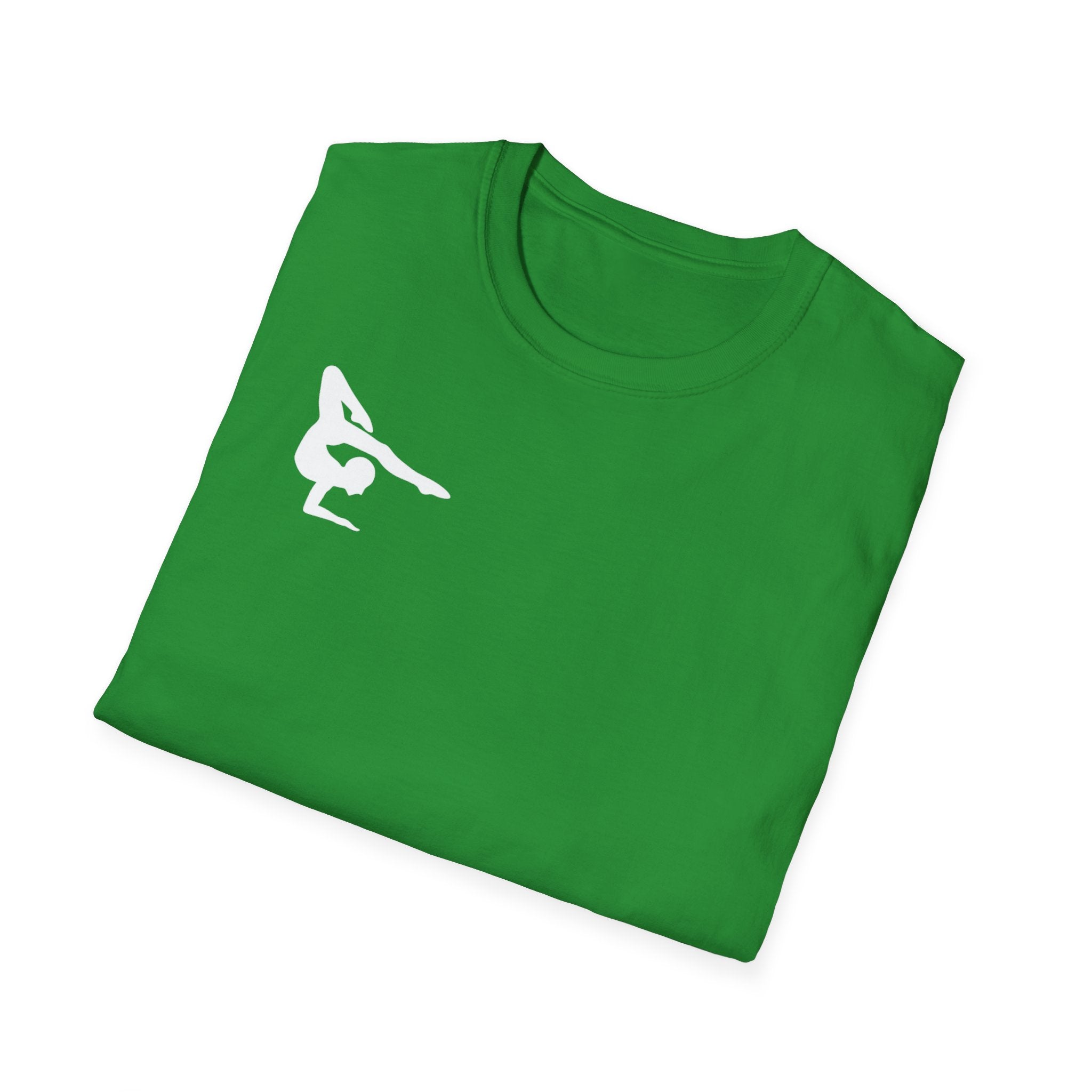 Relentless Gymnastics T-Shirt — Back Silhouette Athletic Tee (Adults)