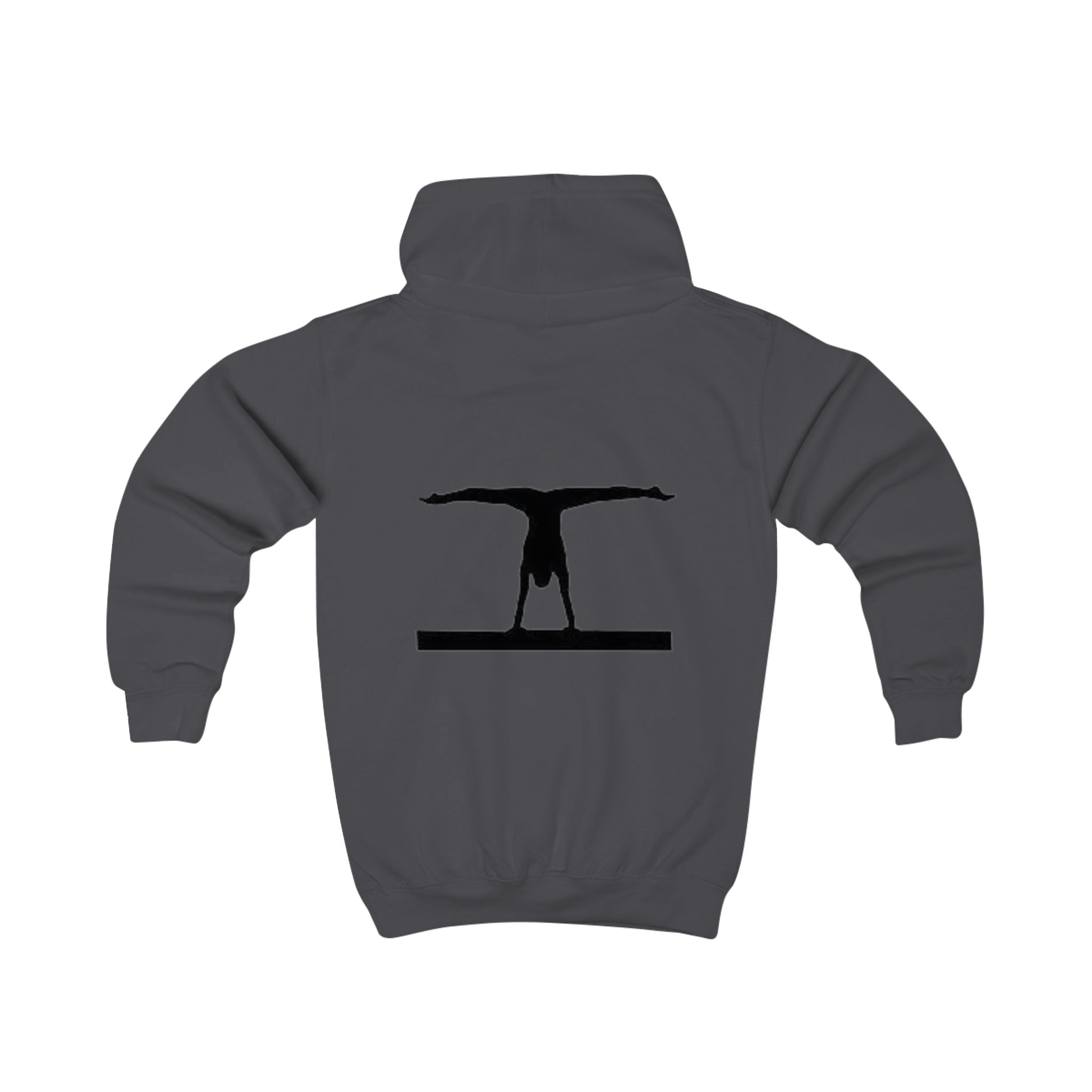 Kids Hoodie — 'BALANCE' Gymnastics Hoodie with Handstand Silhouette