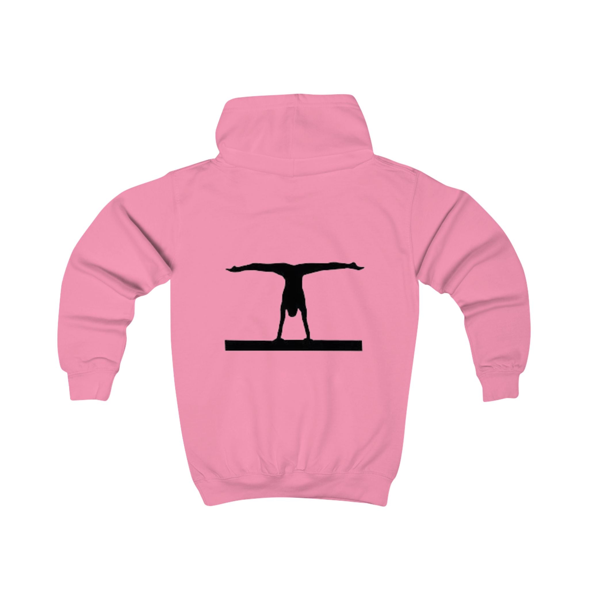 Kids Hoodie — 'BALANCE' Gymnastics Hoodie with Handstand Silhouette