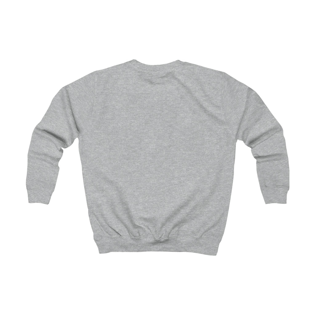 Kids Sweatshirt – "Believe. Train. Repeat." Motivational Youth Crewneck, Activewear Pullover for Sports, School & Everyday