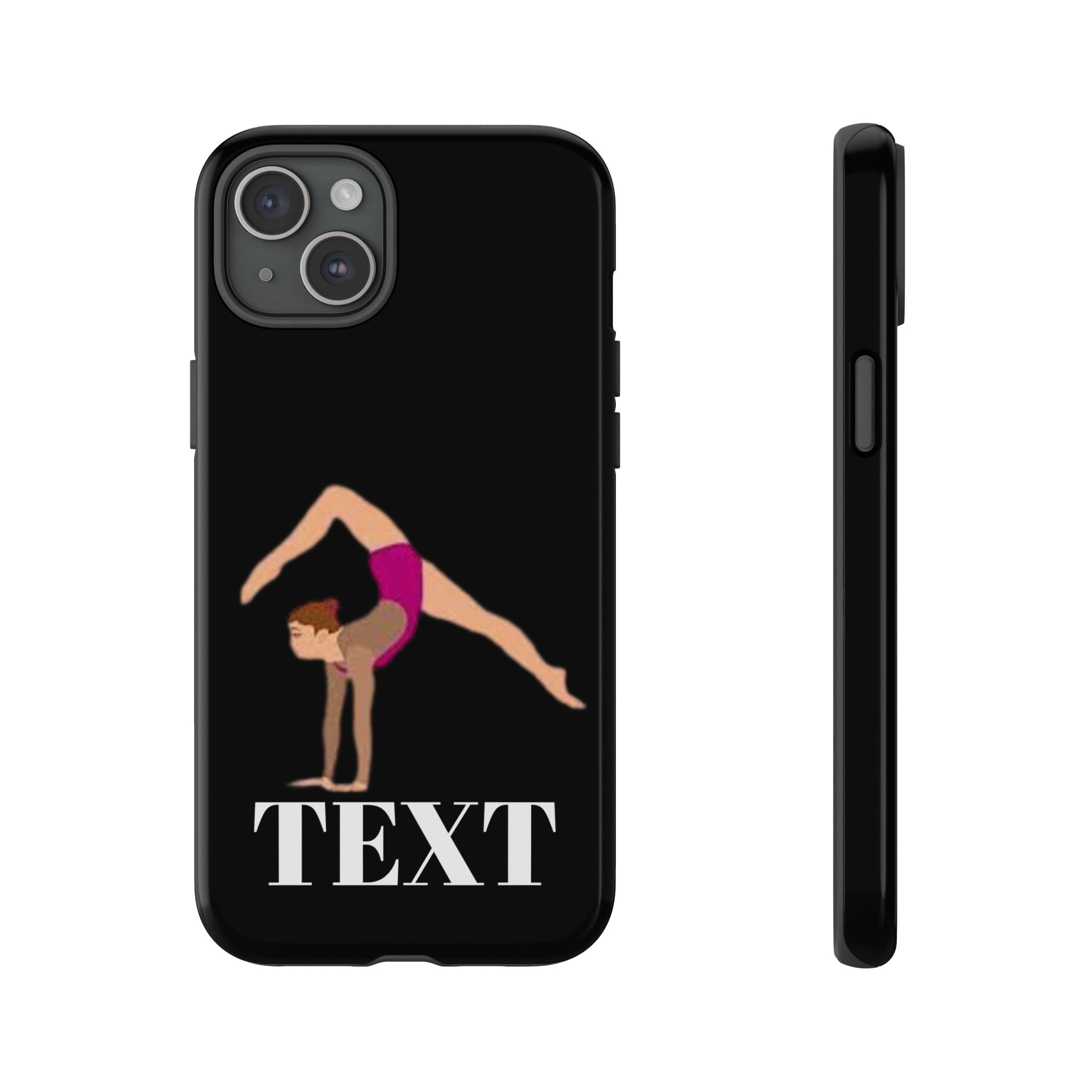 Gymnast Phone Case — Personalized TEXT Design