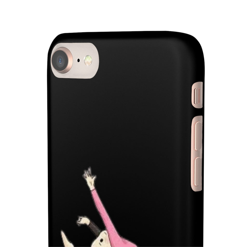Gymnastics Phone Case — Leaping Girl Snap Case (Black)