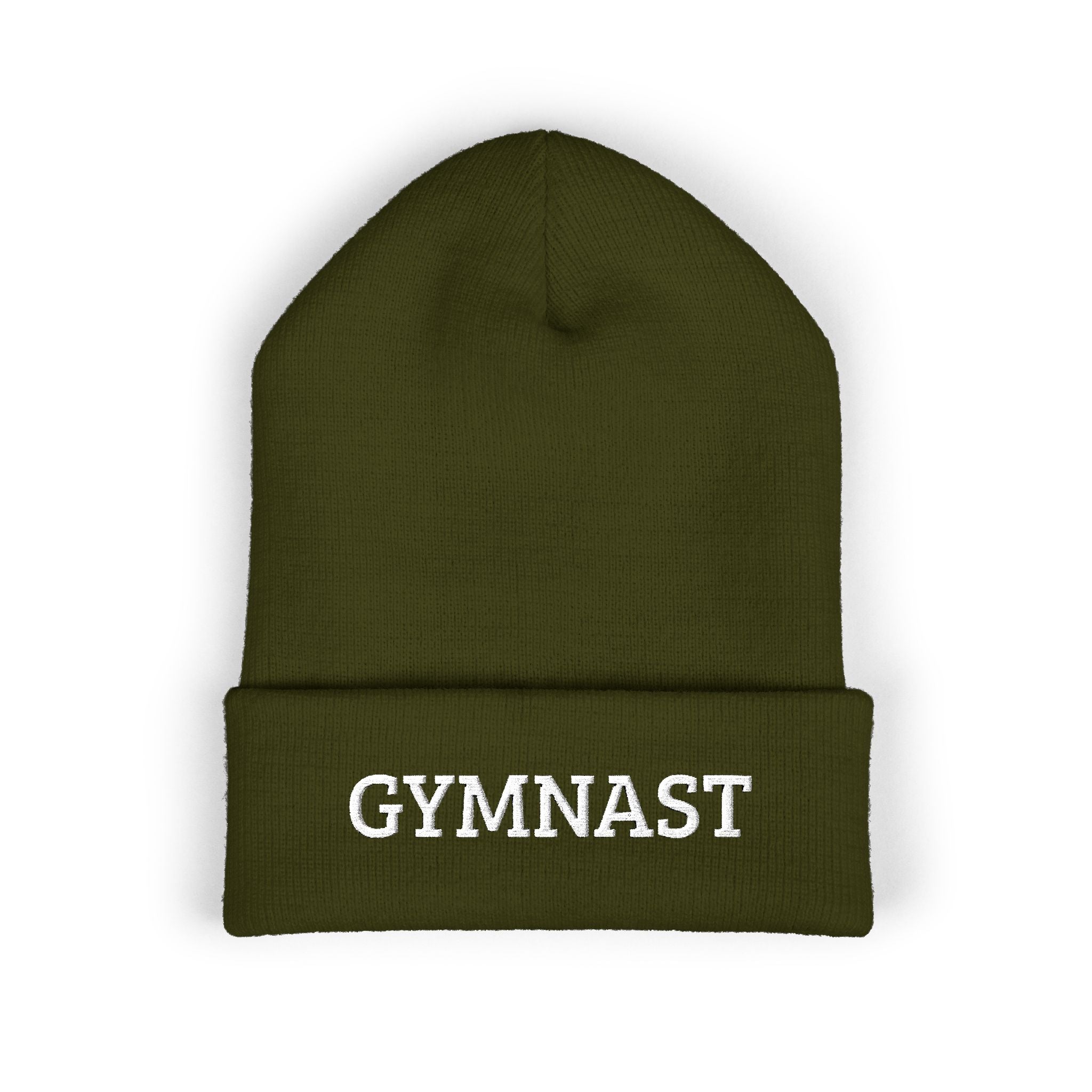 Gymnast Embroidered Cuffed Beanie