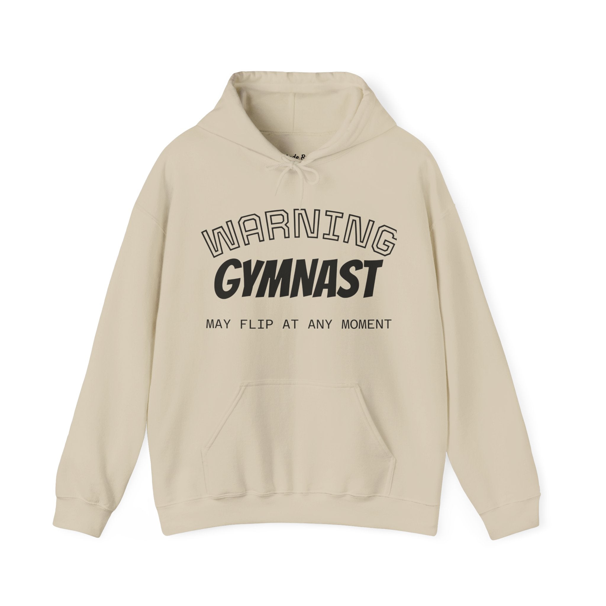Unisex Heavy Blend™ Hooded Sweatshirt - WARNING GYMNAST MAY FLIP (Adult)
