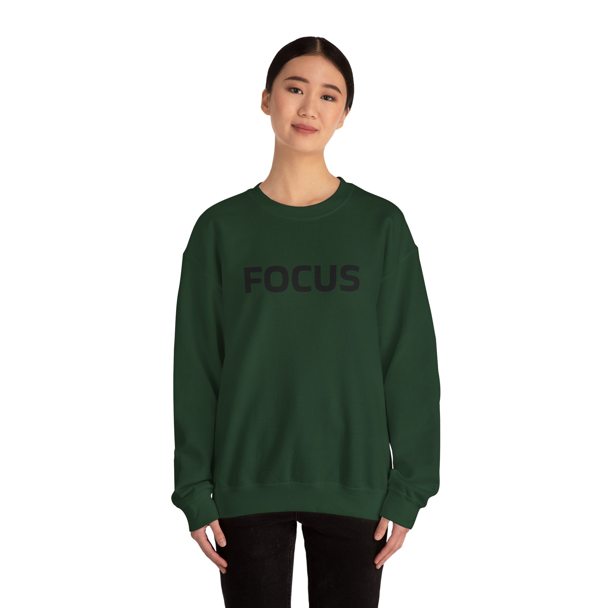 FOCUS Gymnastics Crewneck Sweatshirt — Balance Beam Silhouette (Adults)