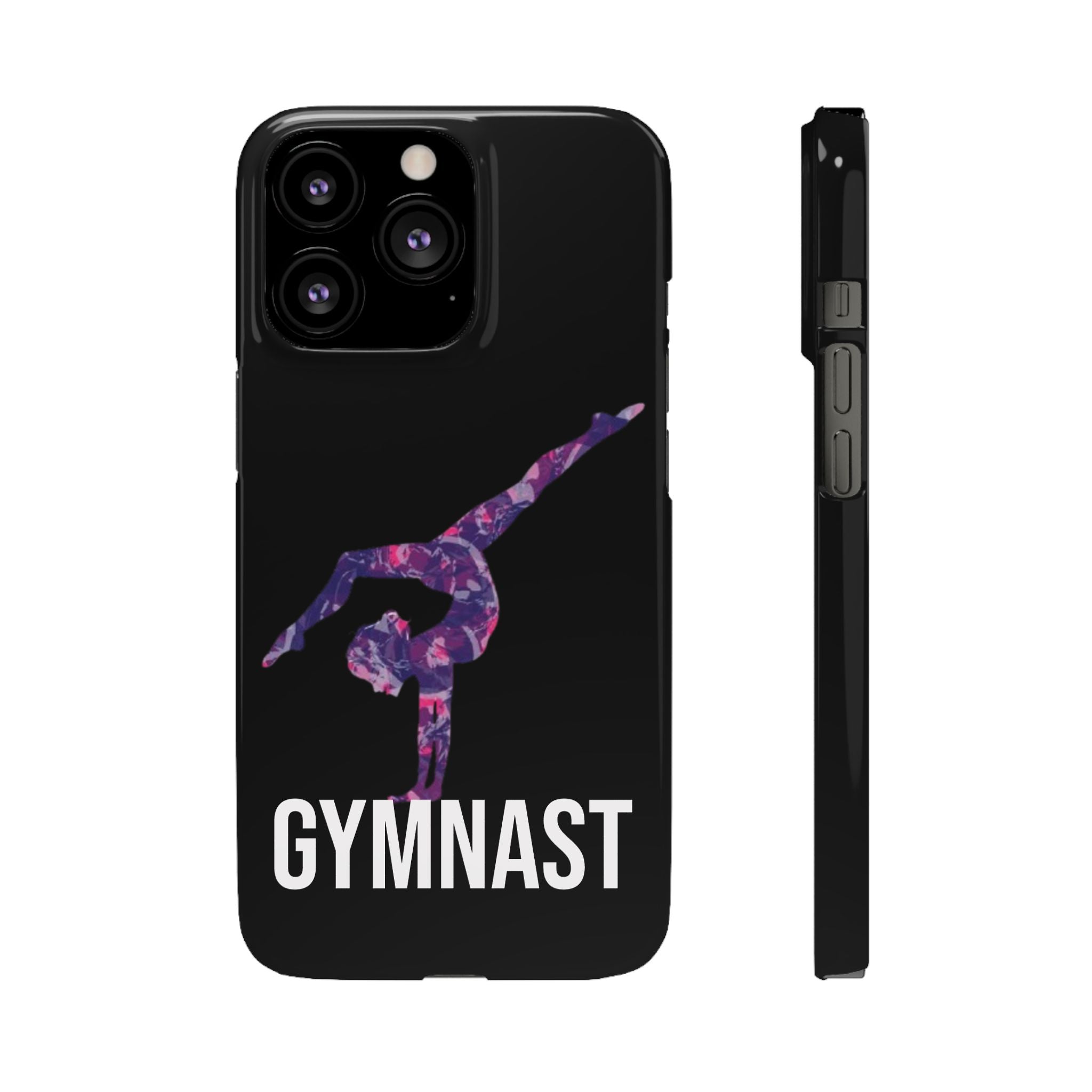 Gymnast Phone Case — Purple Galaxy Gymnastics Snap Case