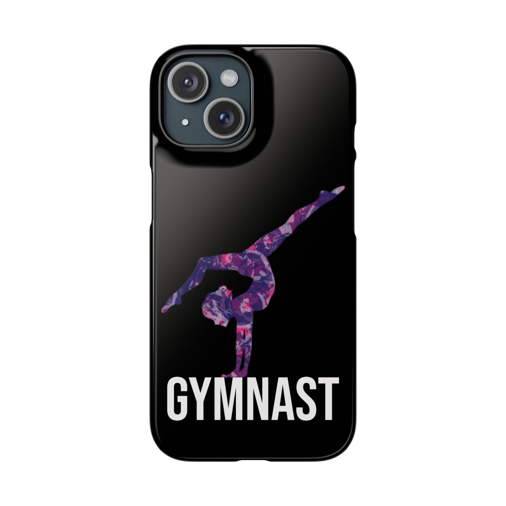 Gymnast Phone Case — Purple Galaxy Gymnastics Snap Case