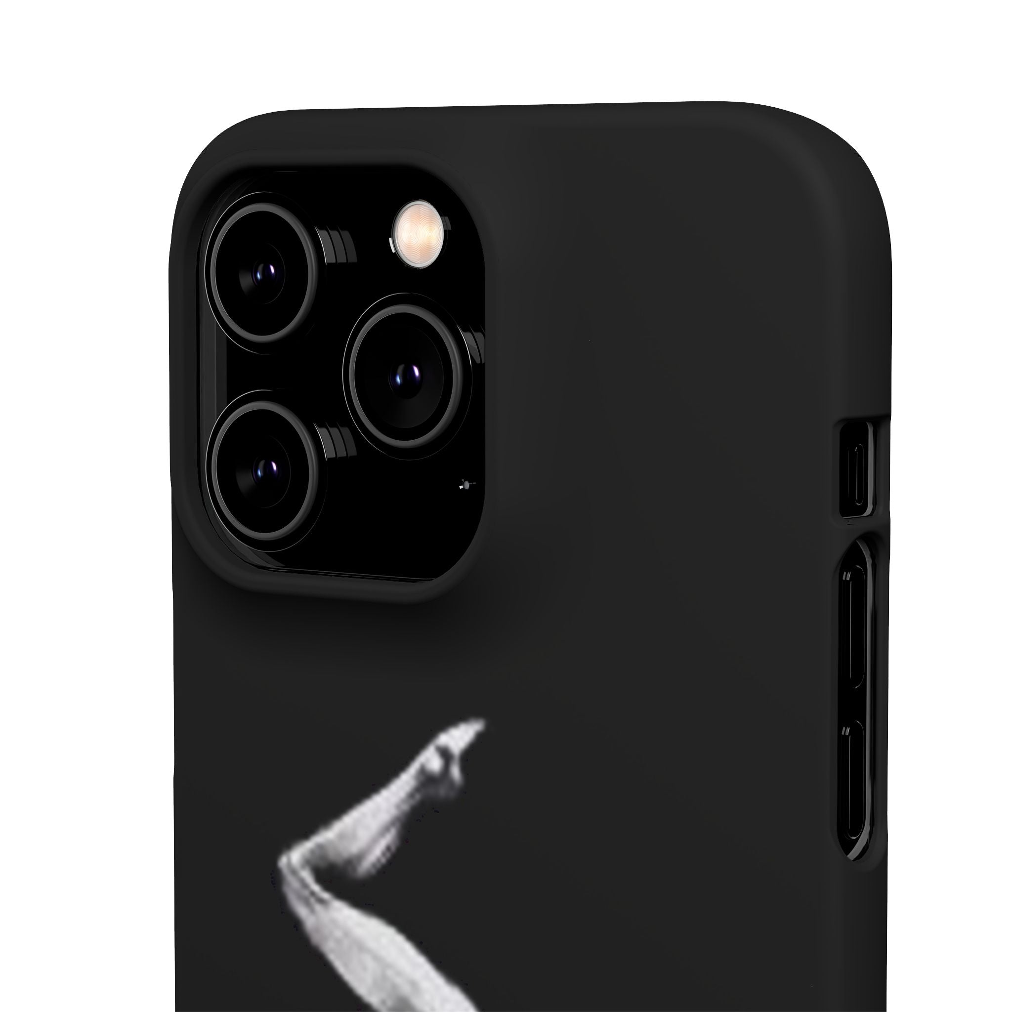 Gymnastics Phone Case — Black Chalk-Style Handstand Design