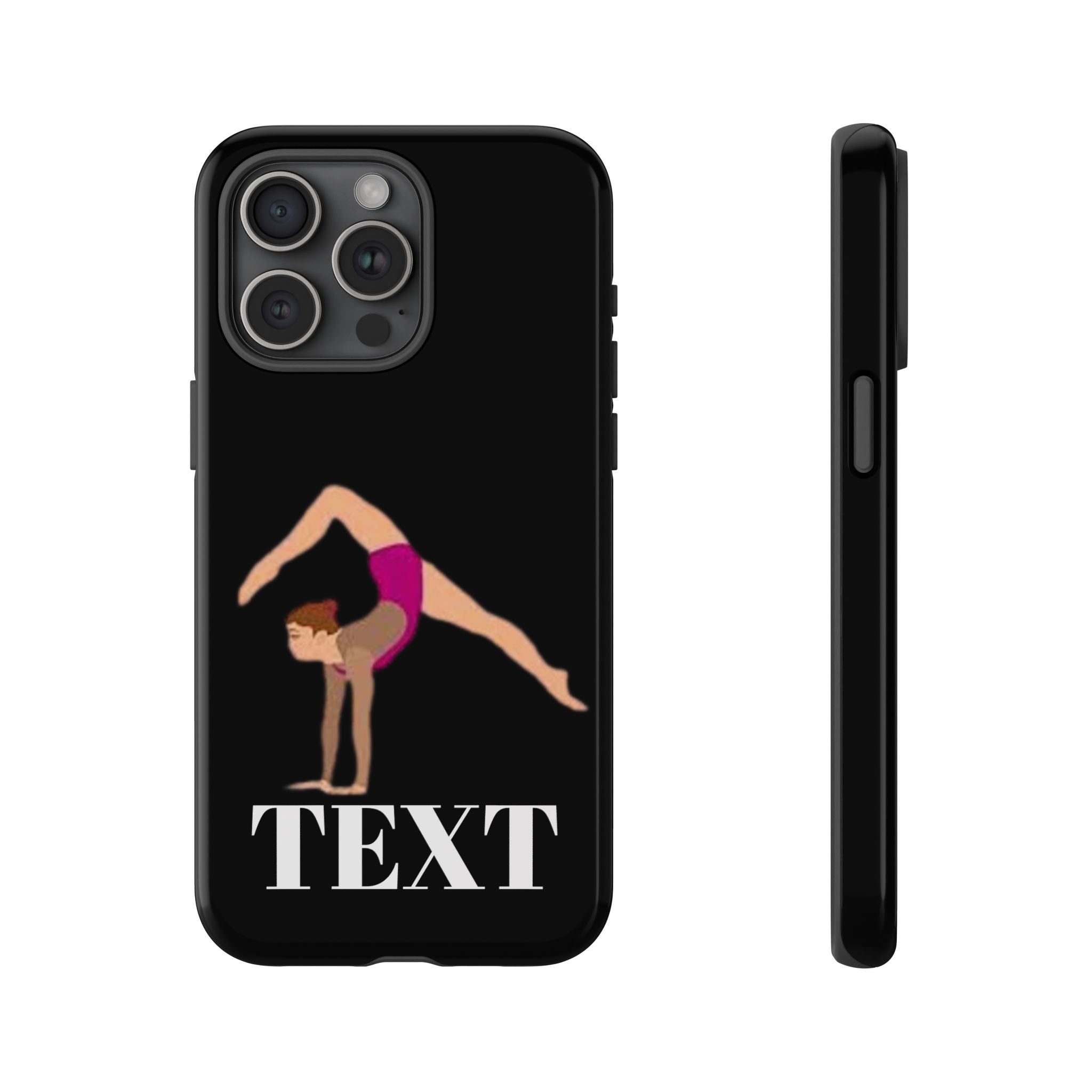 Gymnast Phone Case — Personalized TEXT Design