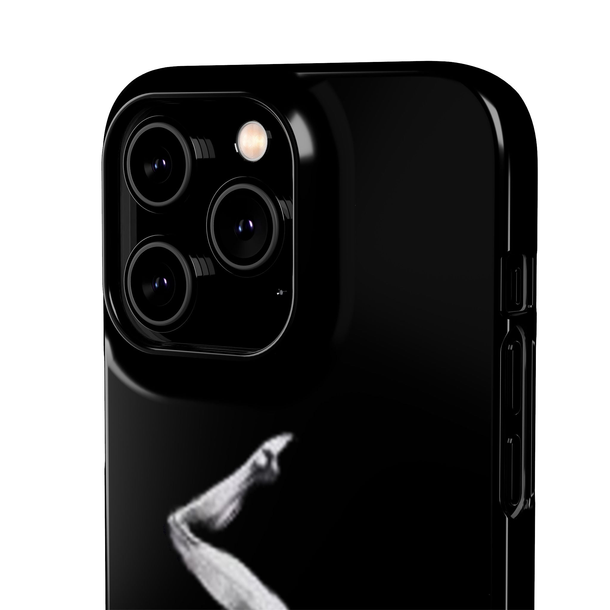 Gymnastics Phone Case — Black Chalk-Style Handstand Design