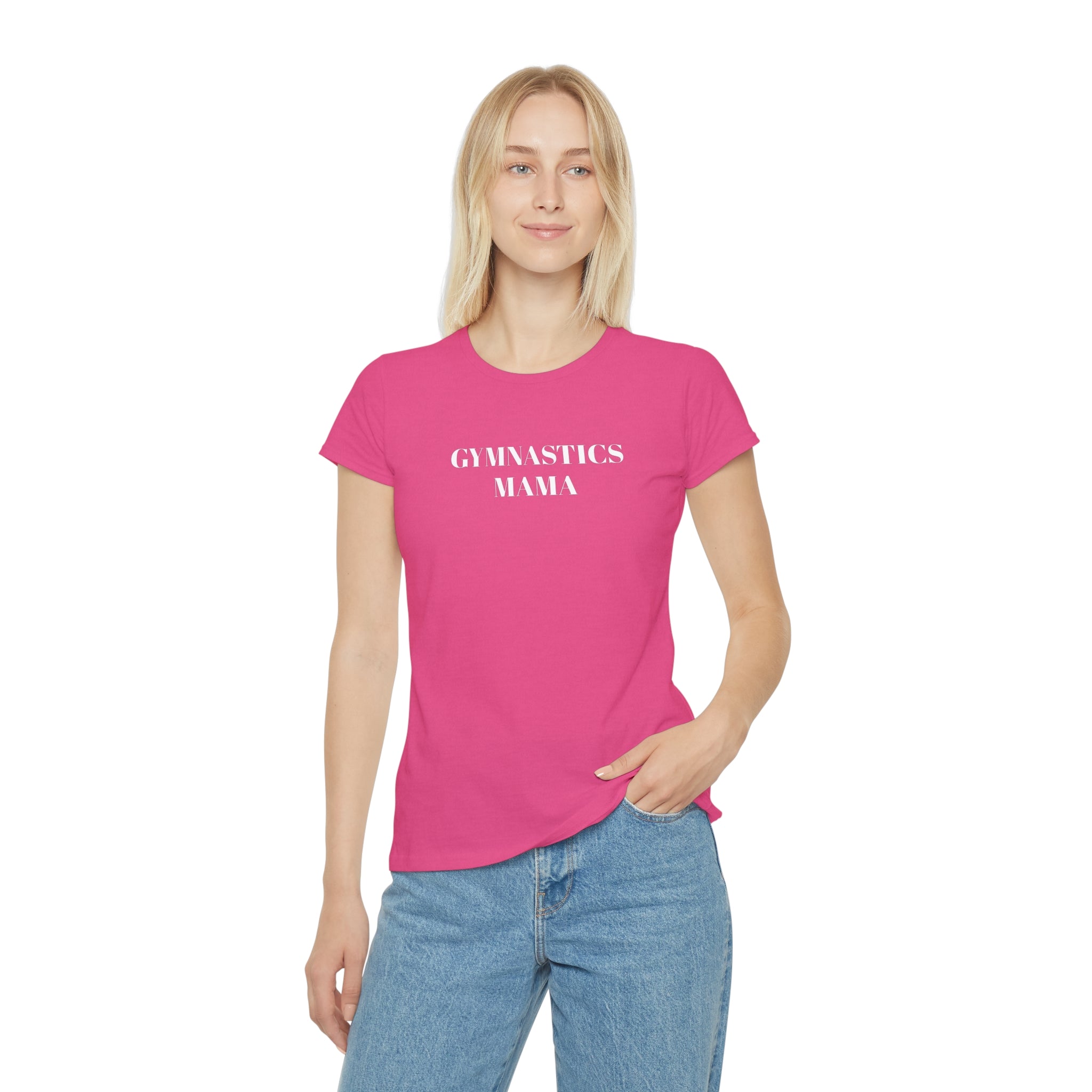 Gymnastics Mama Women's T-Shirt — Lightweight Gym Mom Tee (Adults)