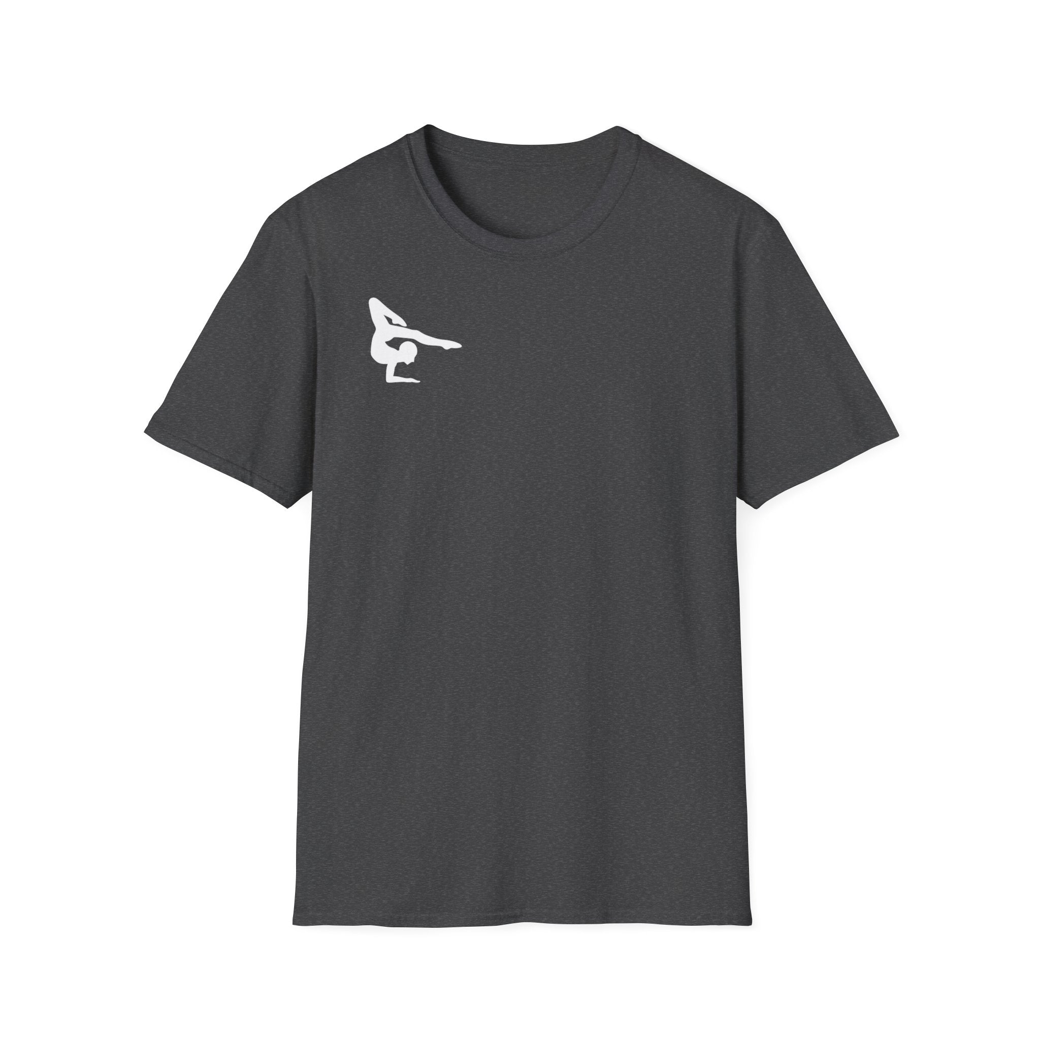 Relentless Gymnastics T-Shirt — Back Silhouette Athletic Tee (Adults)