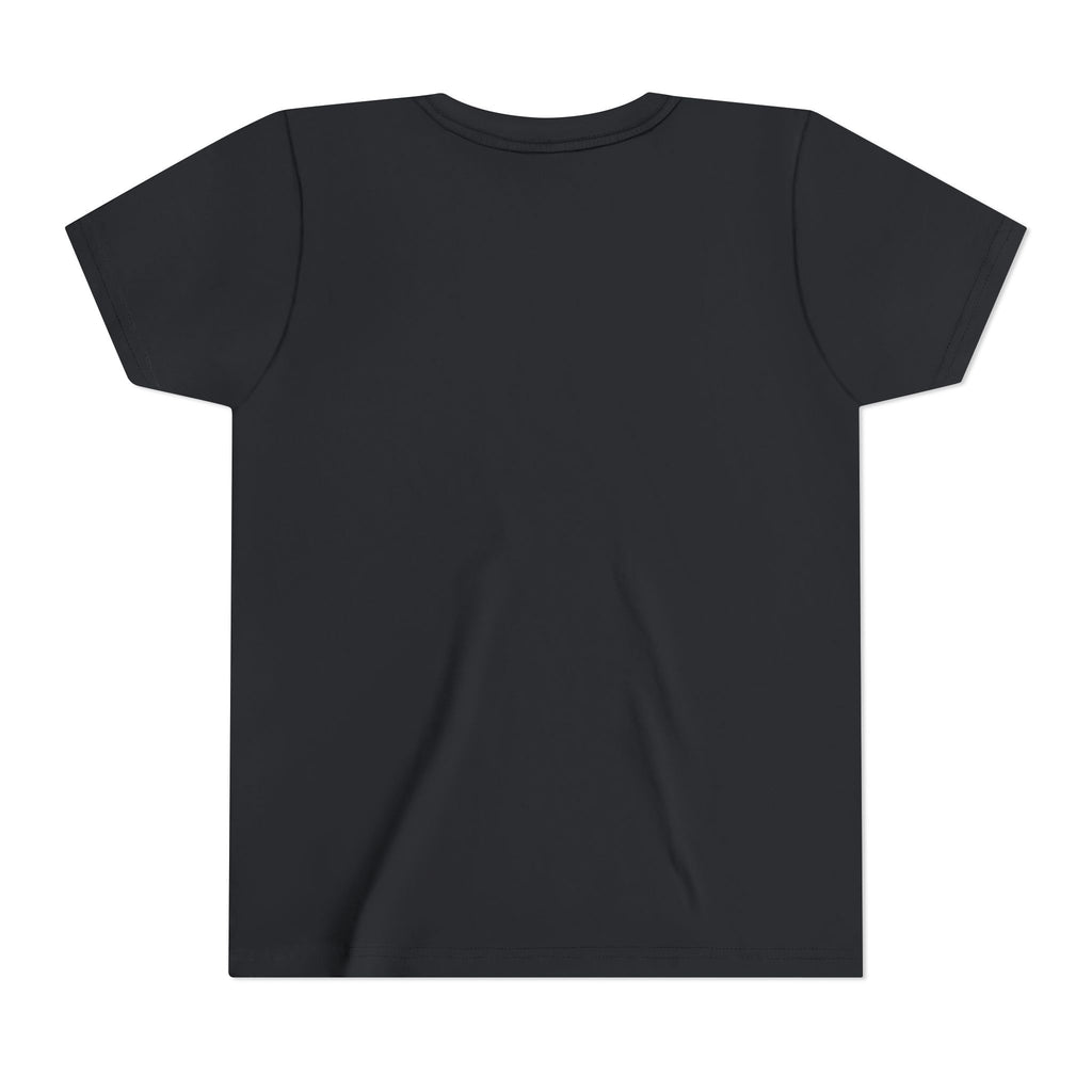 Kids Halloween Gymnastics Tee – ‘Too Bad Skeletons Can’t Wear Leotards!’ (Kids)