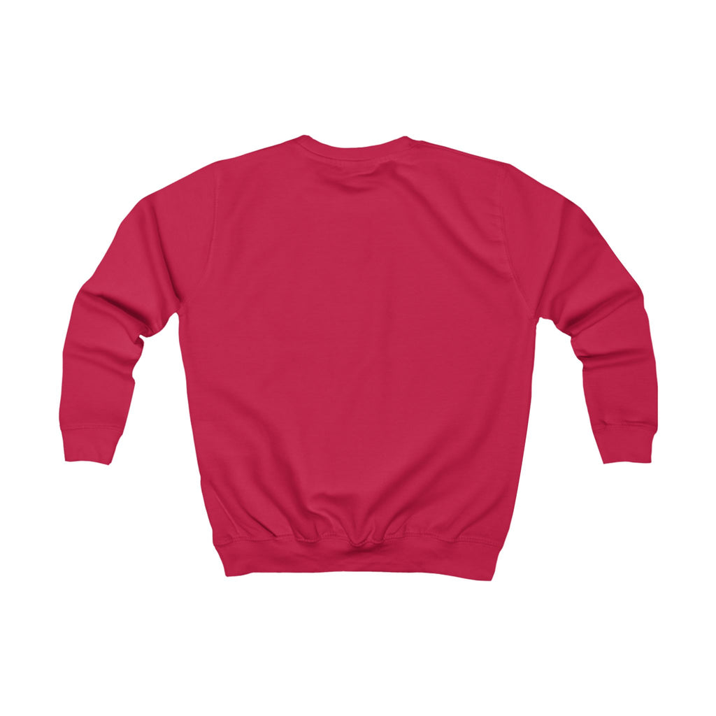 Kids Sweatshirt – "Believe. Train. Repeat." Motivational Youth Crewneck, Activewear Pullover for Sports, School & Everyday
