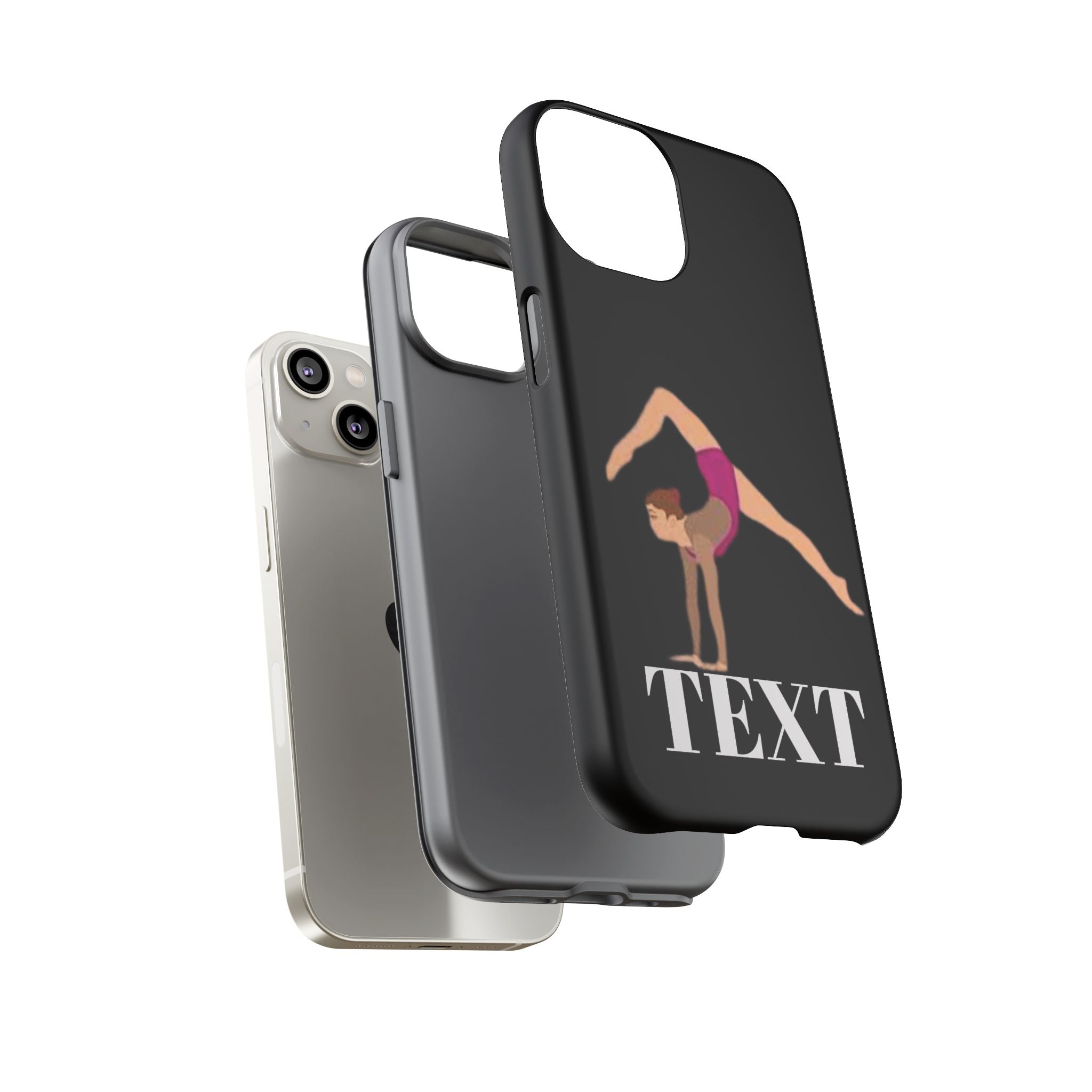 Gymnast Phone Case — Personalized TEXT Design