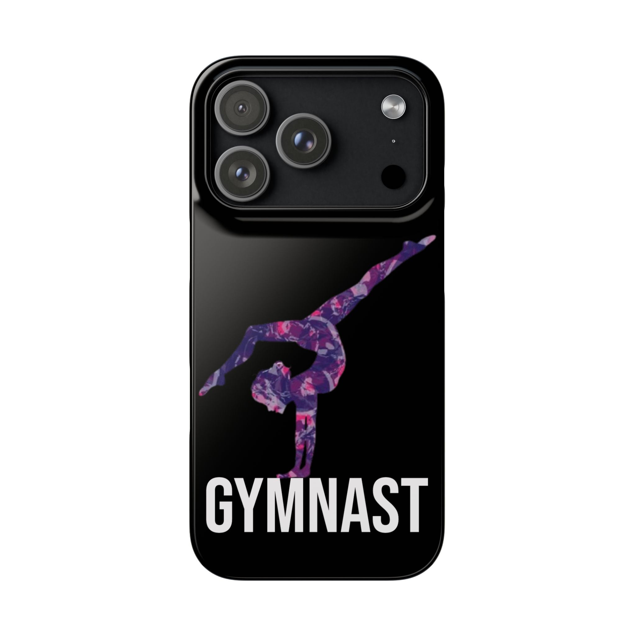 Gymnast Phone Case — Purple Galaxy Gymnastics Snap Case