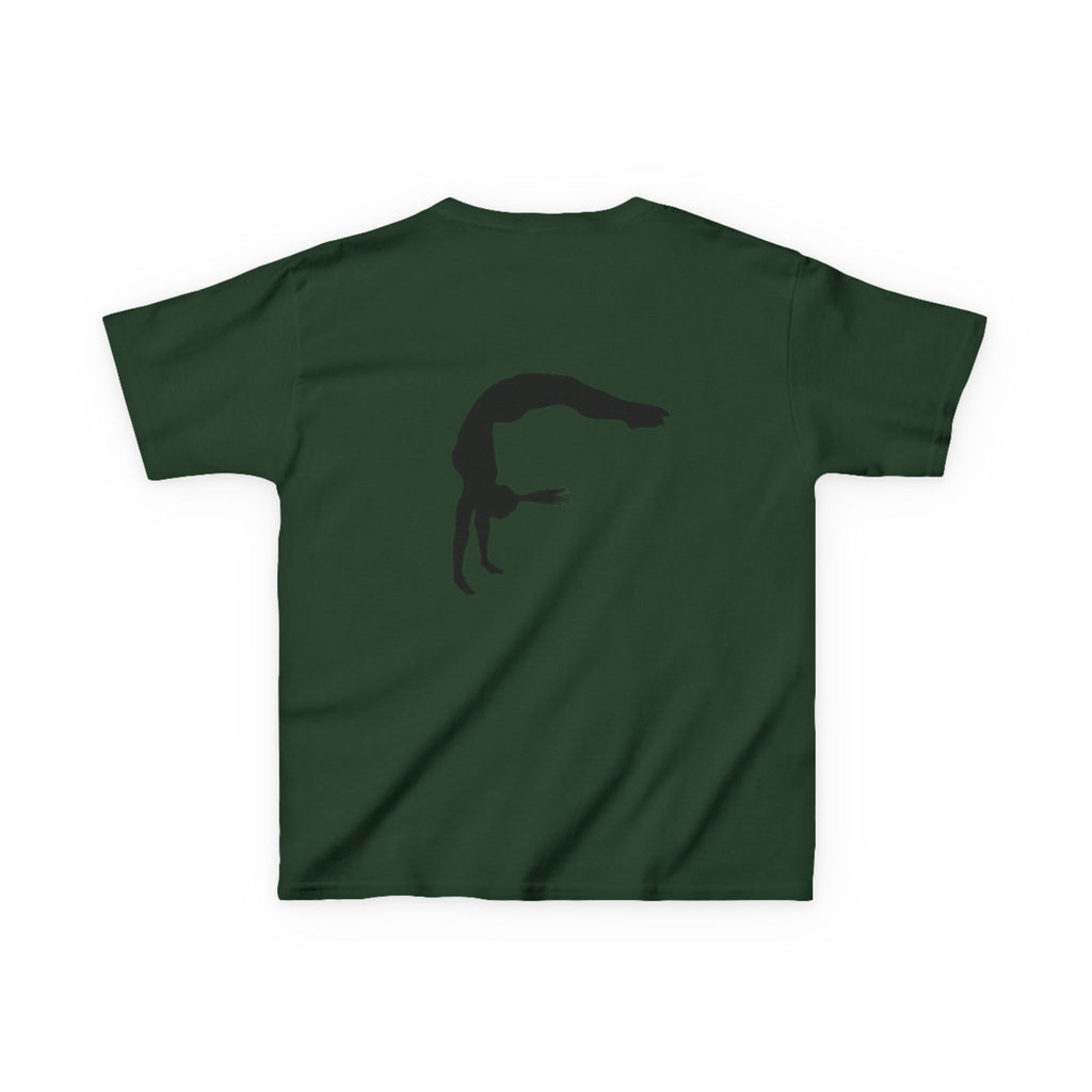 Kids Tee - FEARLESS Gymnastics Shirt with Back Silhouette