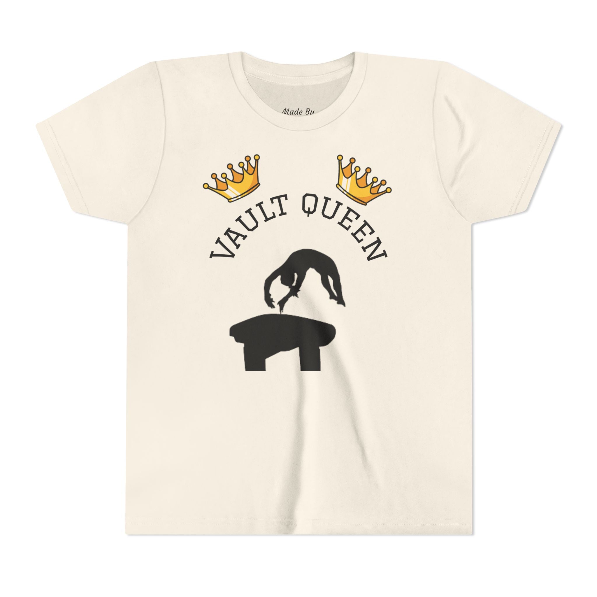 Vault Queen Youth Tee – Girls’ Gymnastics Shirt (Kids)