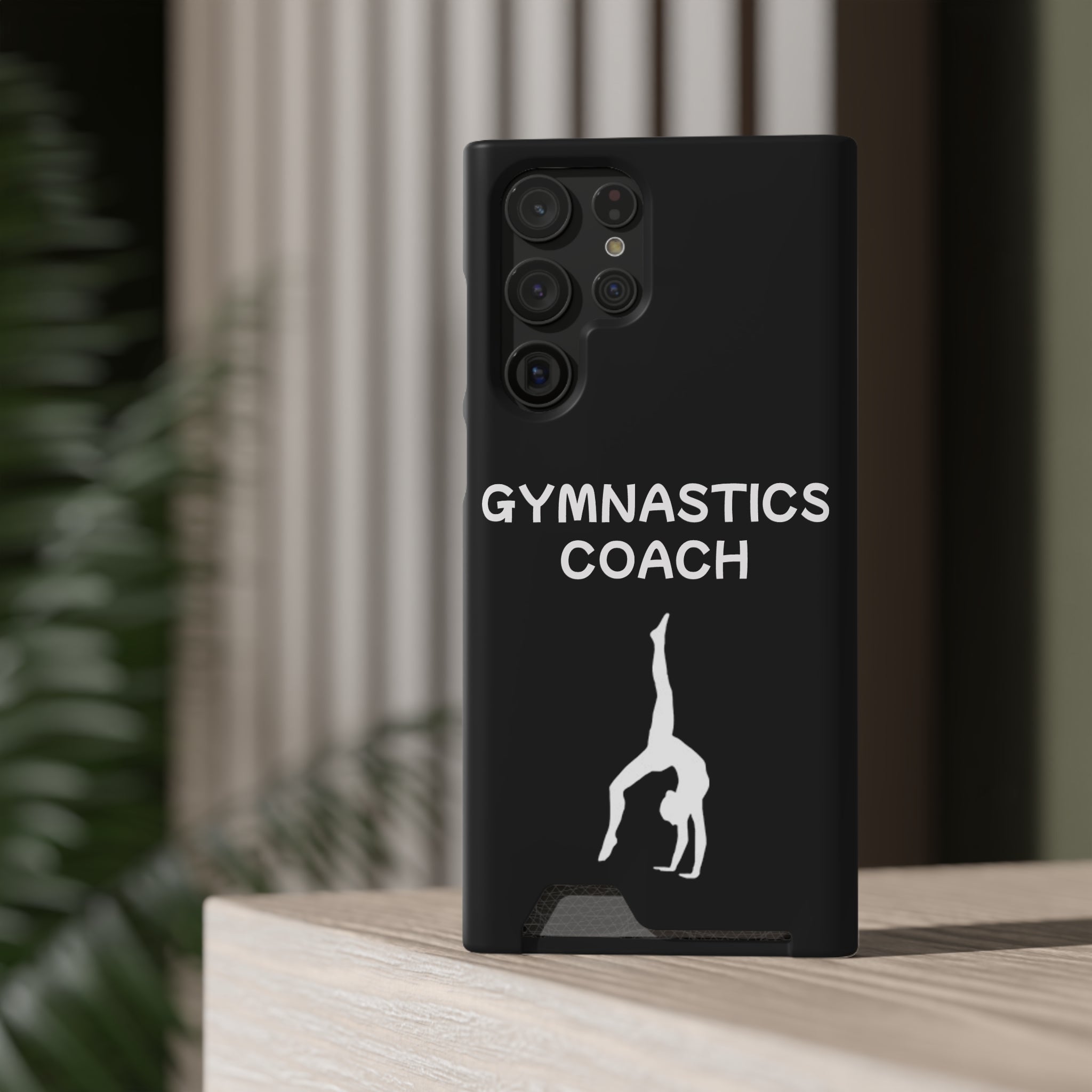 Gymnastics Coach Phone Case With Card Holder