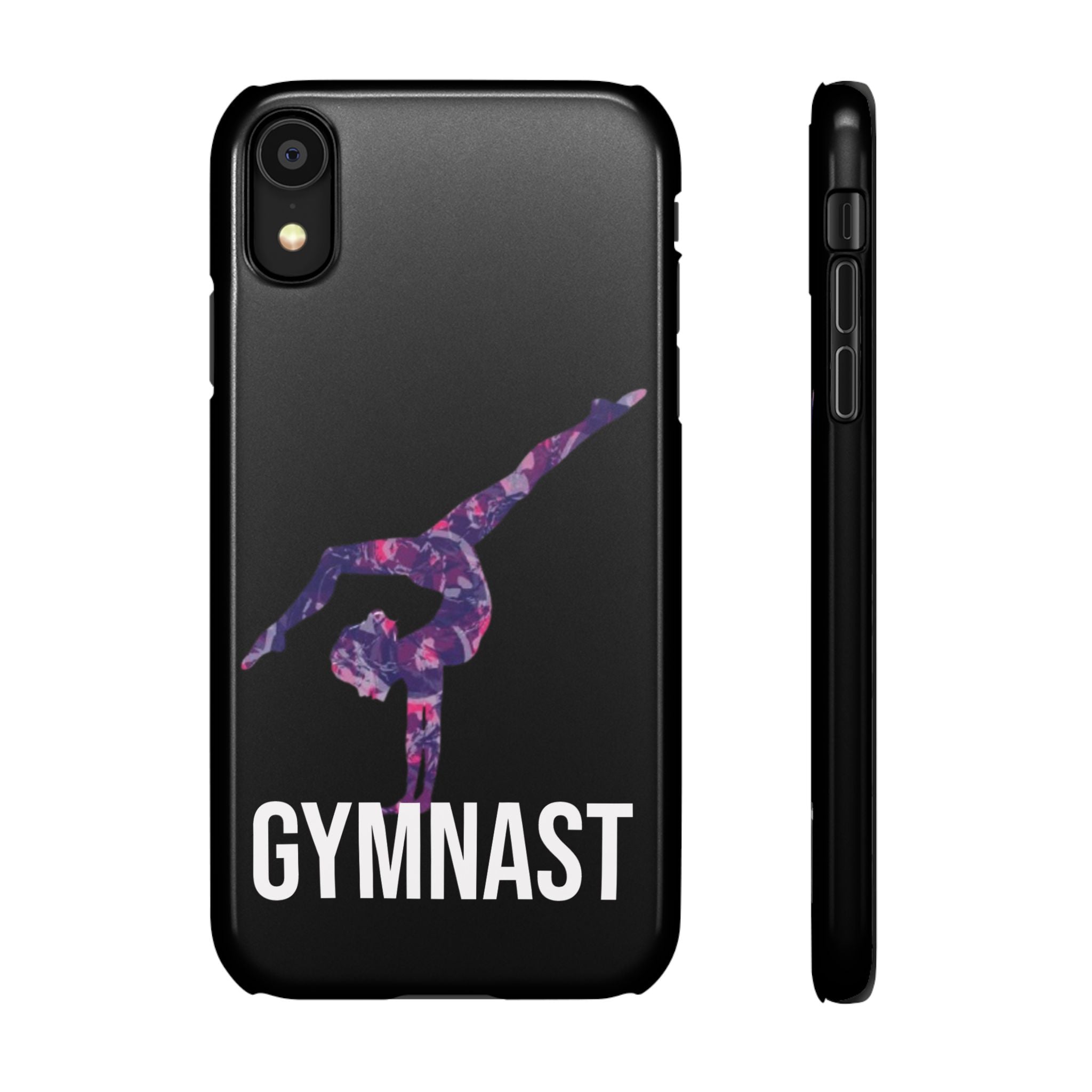 Gymnast Phone Case — Purple Galaxy Gymnastics Snap Case