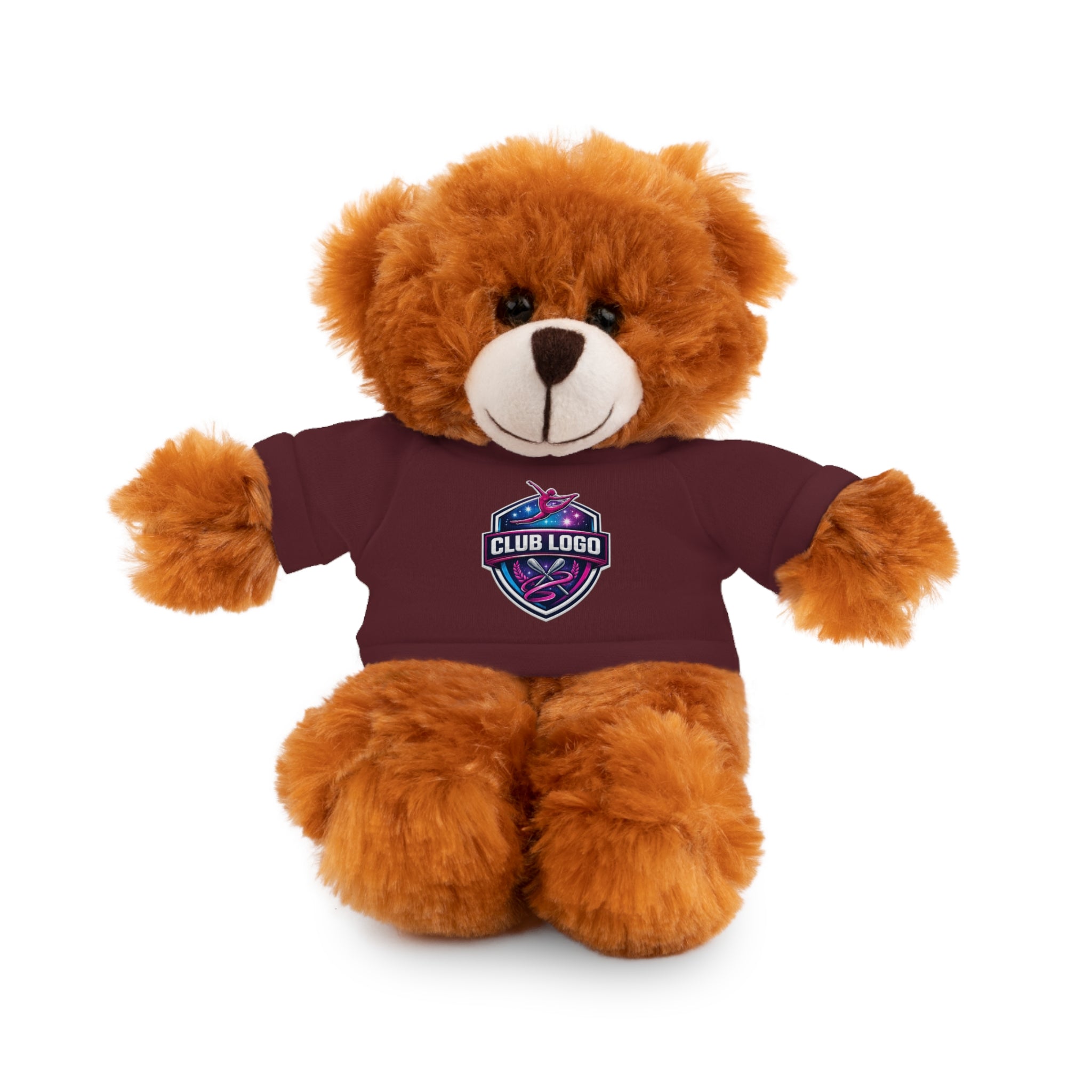 Custom Logo Teddy Bear with Personalized Tee — Plush Gift for Events