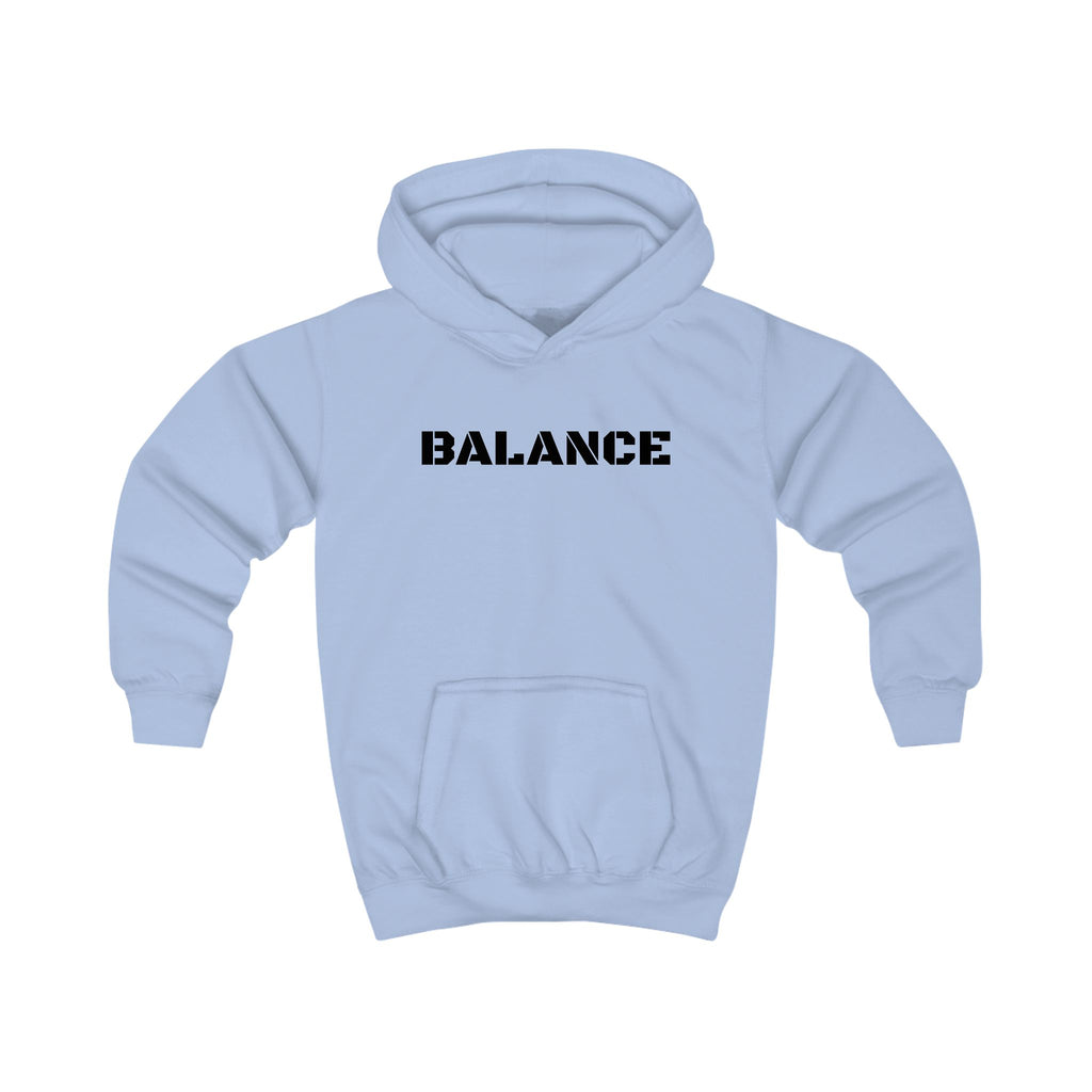 Kids Hoodie — 'BALANCE' Gymnastics Hoodie with Handstand Silhouette