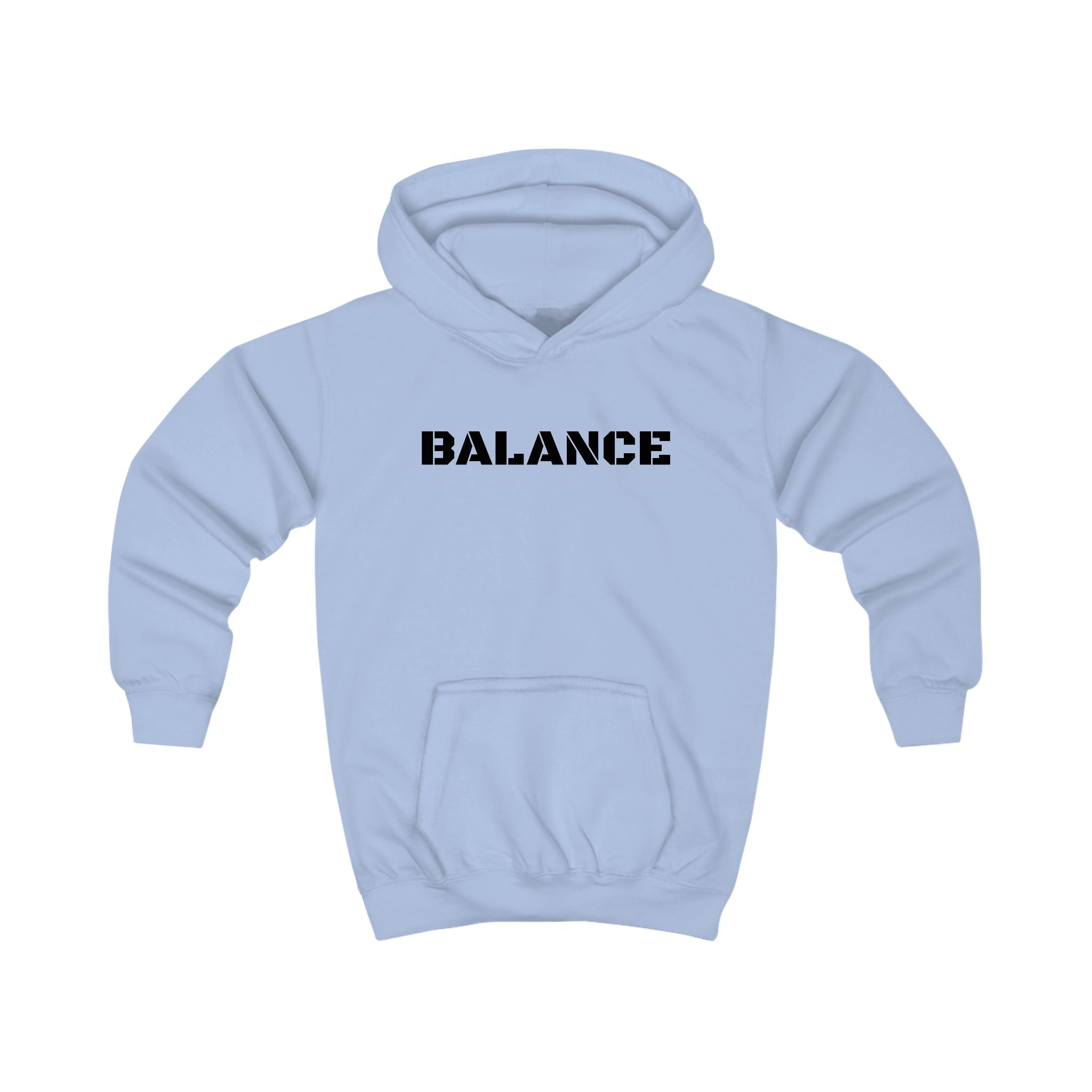 Kids Hoodie — 'BALANCE' Gymnastics Hoodie with Handstand Silhouette