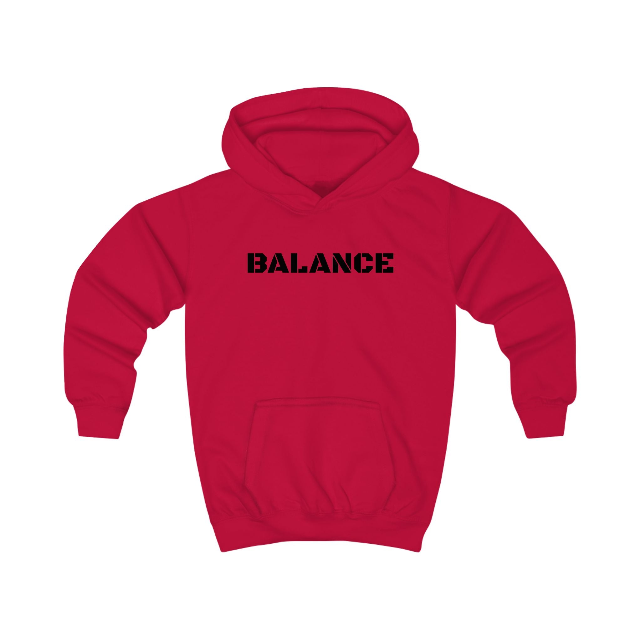 Kids Hoodie — 'BALANCE' Gymnastics Hoodie with Handstand Silhouette