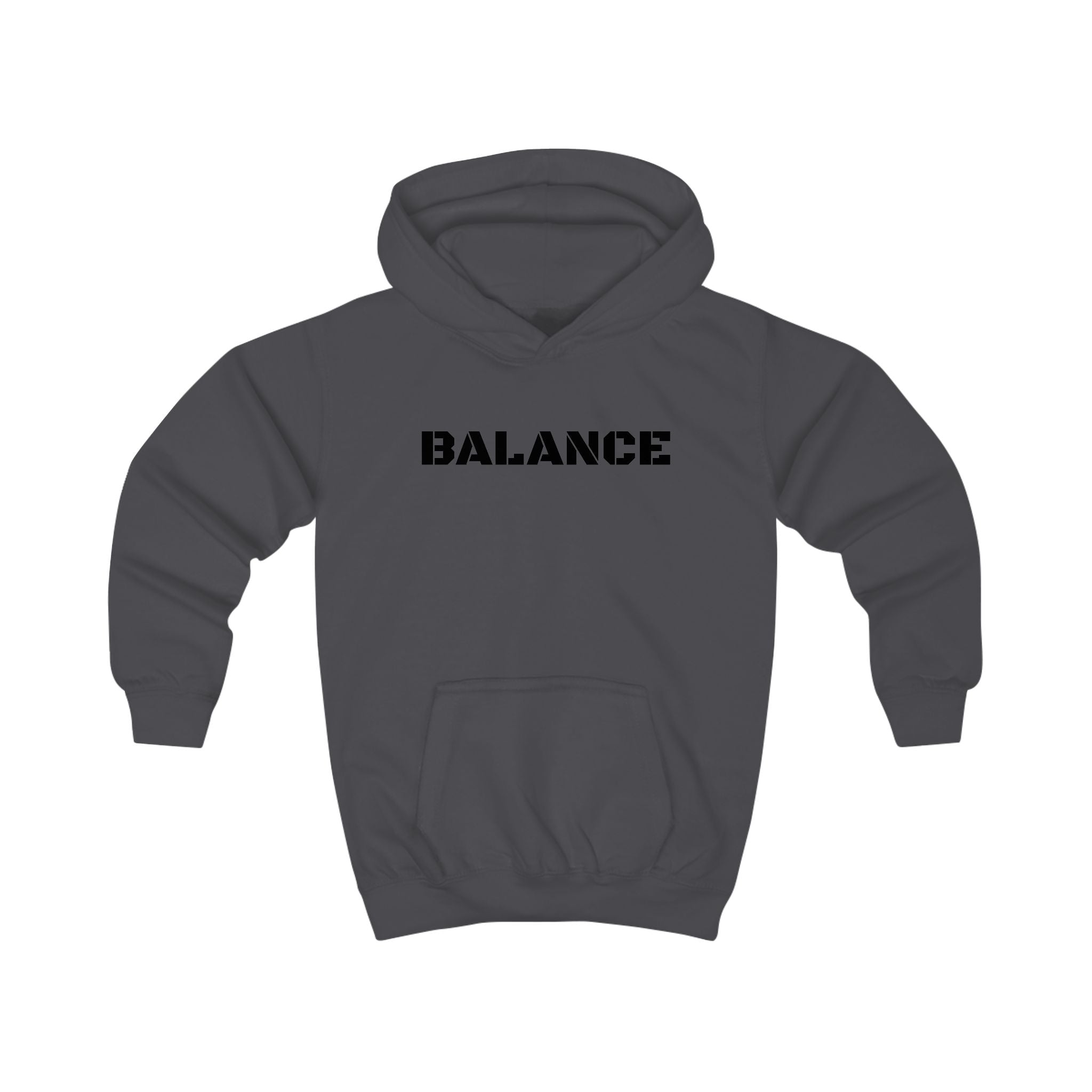 Kids Hoodie — 'BALANCE' Gymnastics Hoodie with Handstand Silhouette