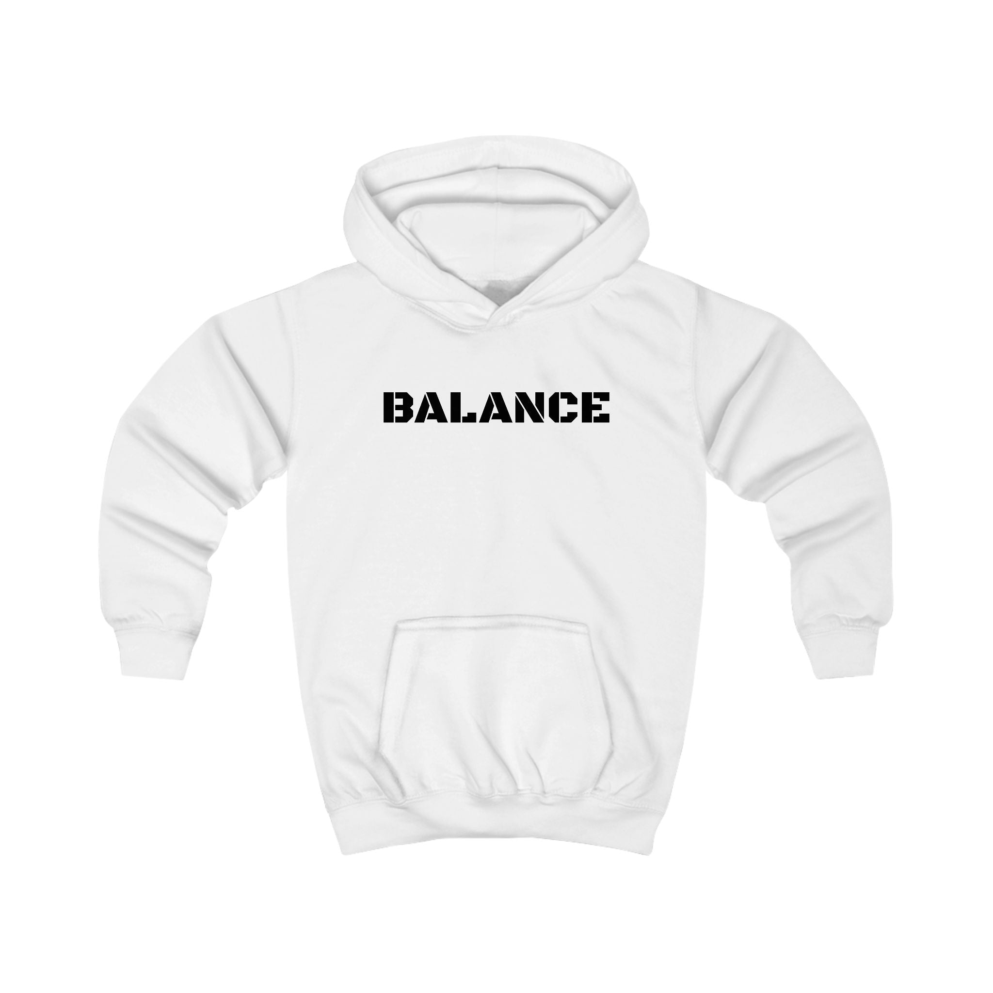 Kids Hoodie — 'BALANCE' Gymnastics Hoodie with Handstand Silhouette