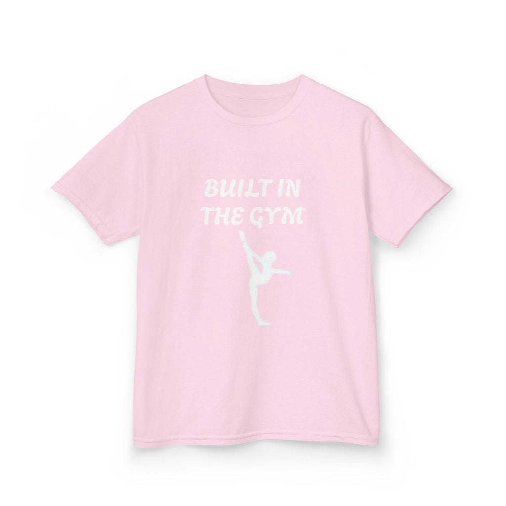 Kids Tee — "Built in the Gym" Gymnastics Shirt