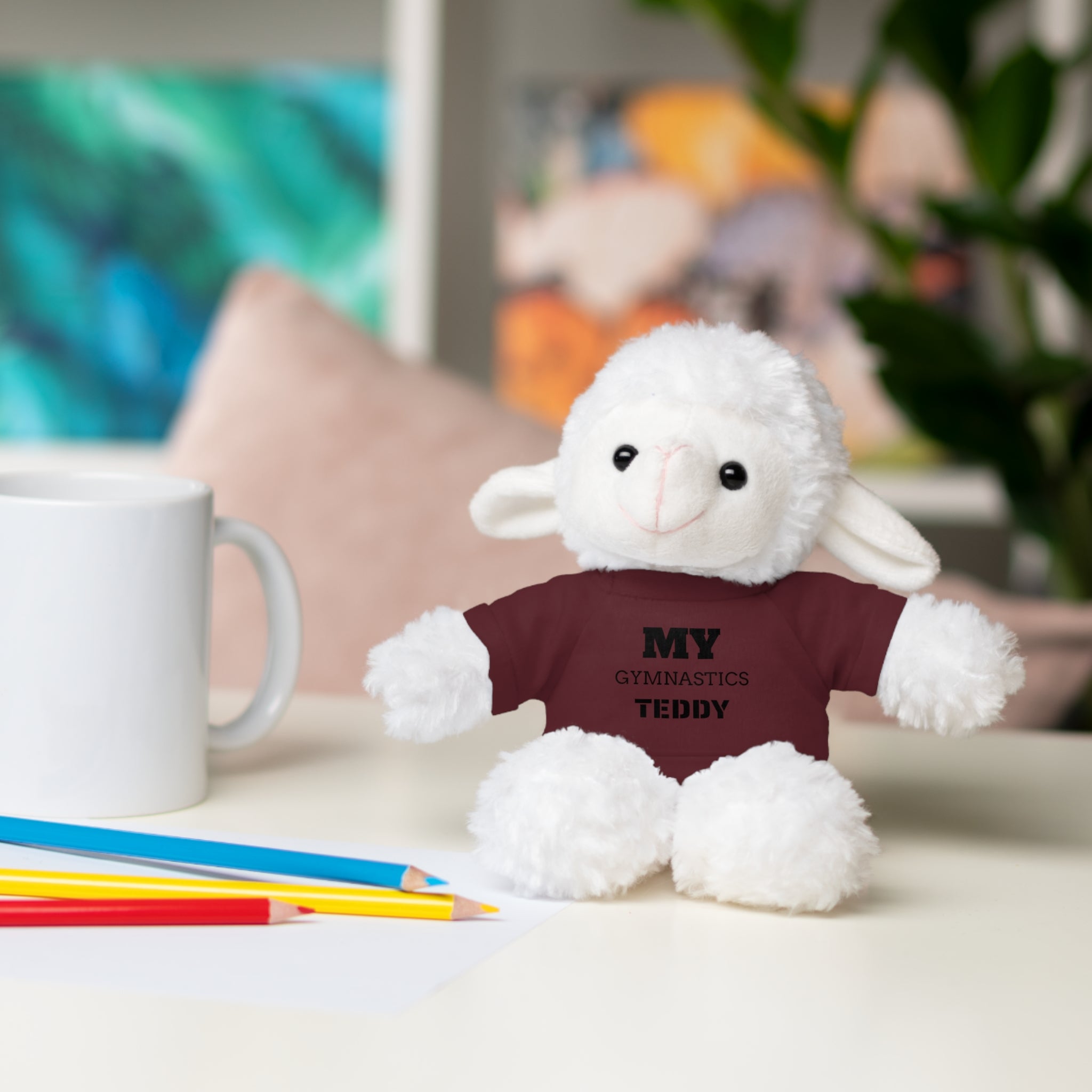 Gymnastics Teddy Bear with Personalized Tee