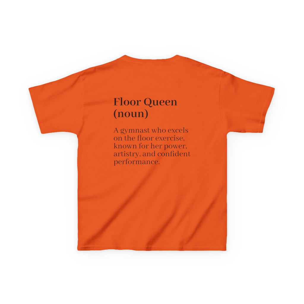 Custom Kids Tee — "Floor Queen" Gymnast Definition Shirt (Custom Name)