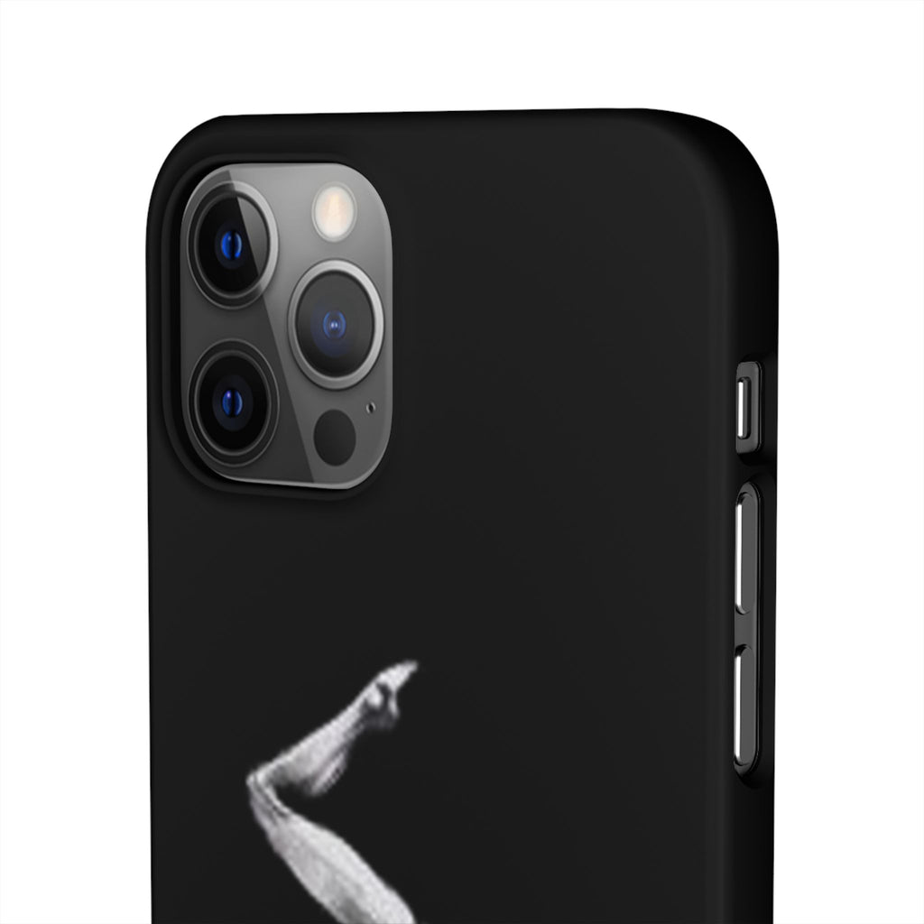 Gymnastics Phone Case — Black Chalk-Style Handstand Design