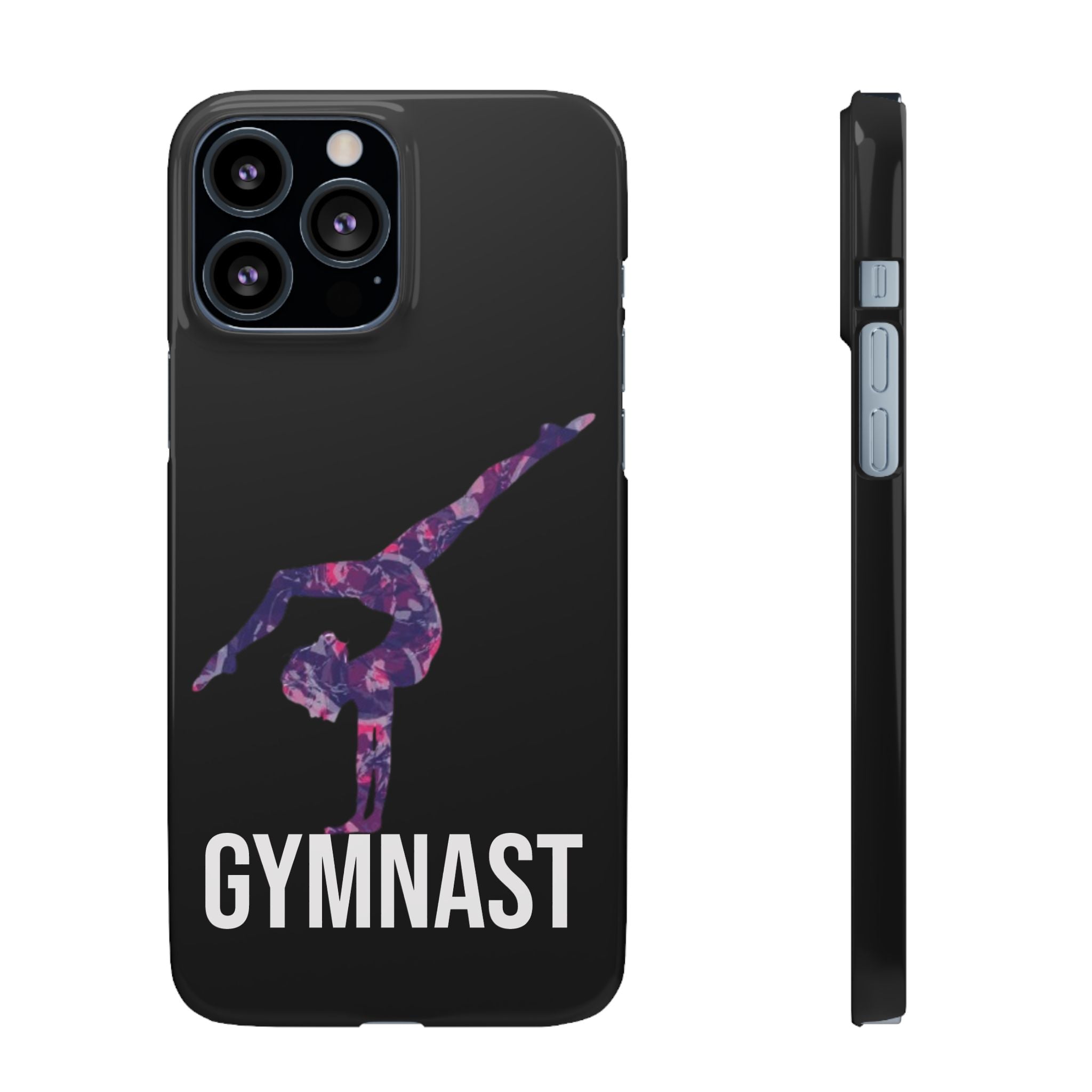 Gymnast Phone Case — Purple Galaxy Gymnastics Snap Case