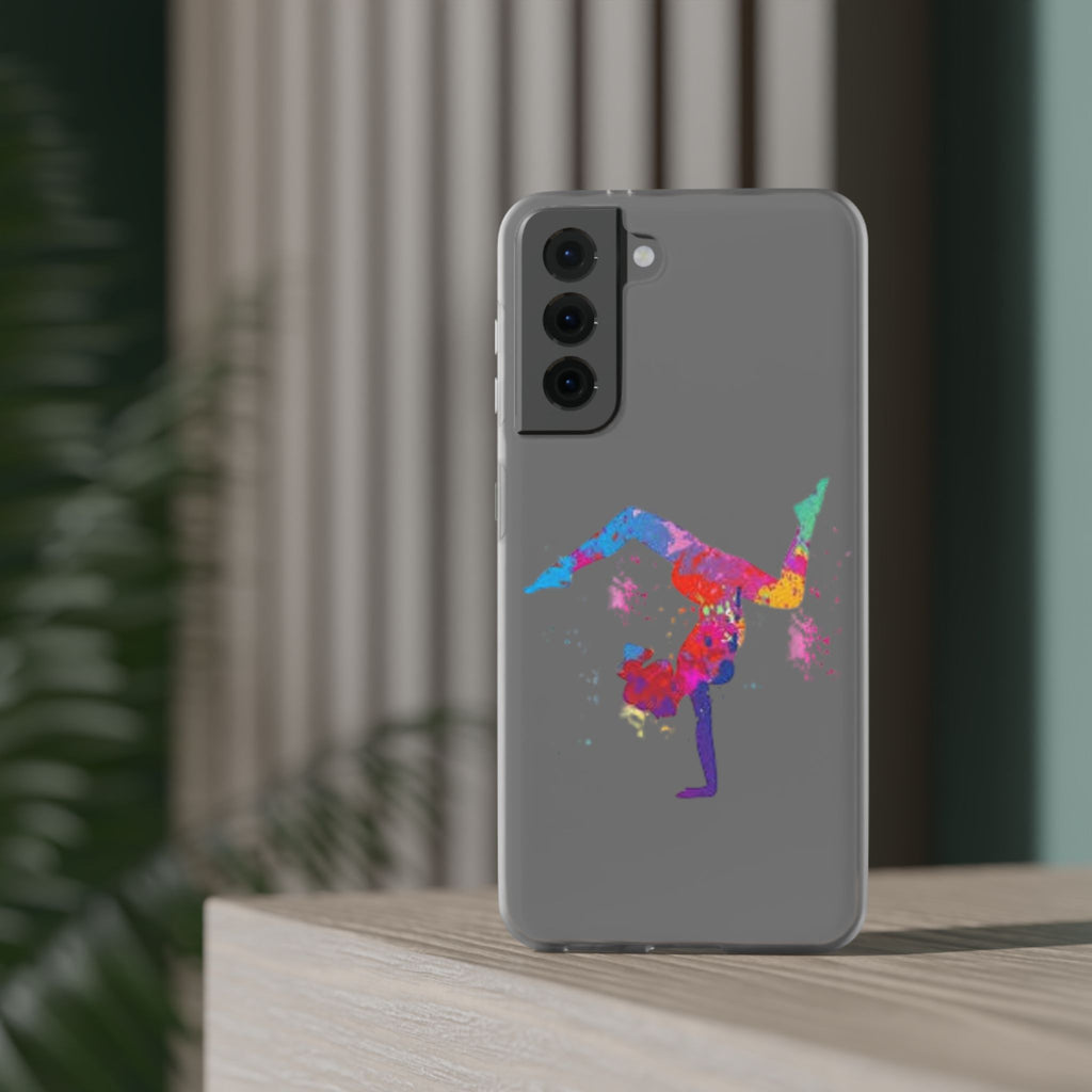 Gymnast Silhouette Phone Case – Colorful Acrobat Watercolor iPhone Cover