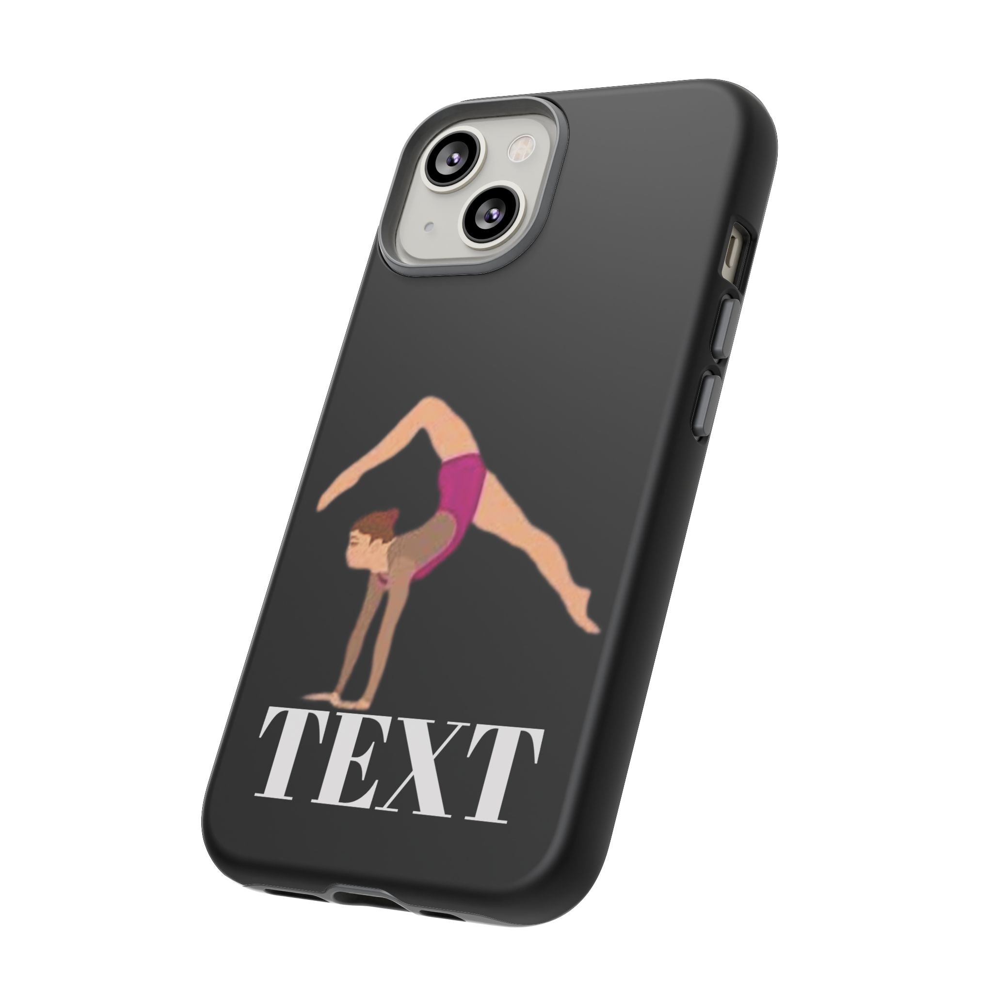 Gymnast Phone Case — Personalized TEXT Design