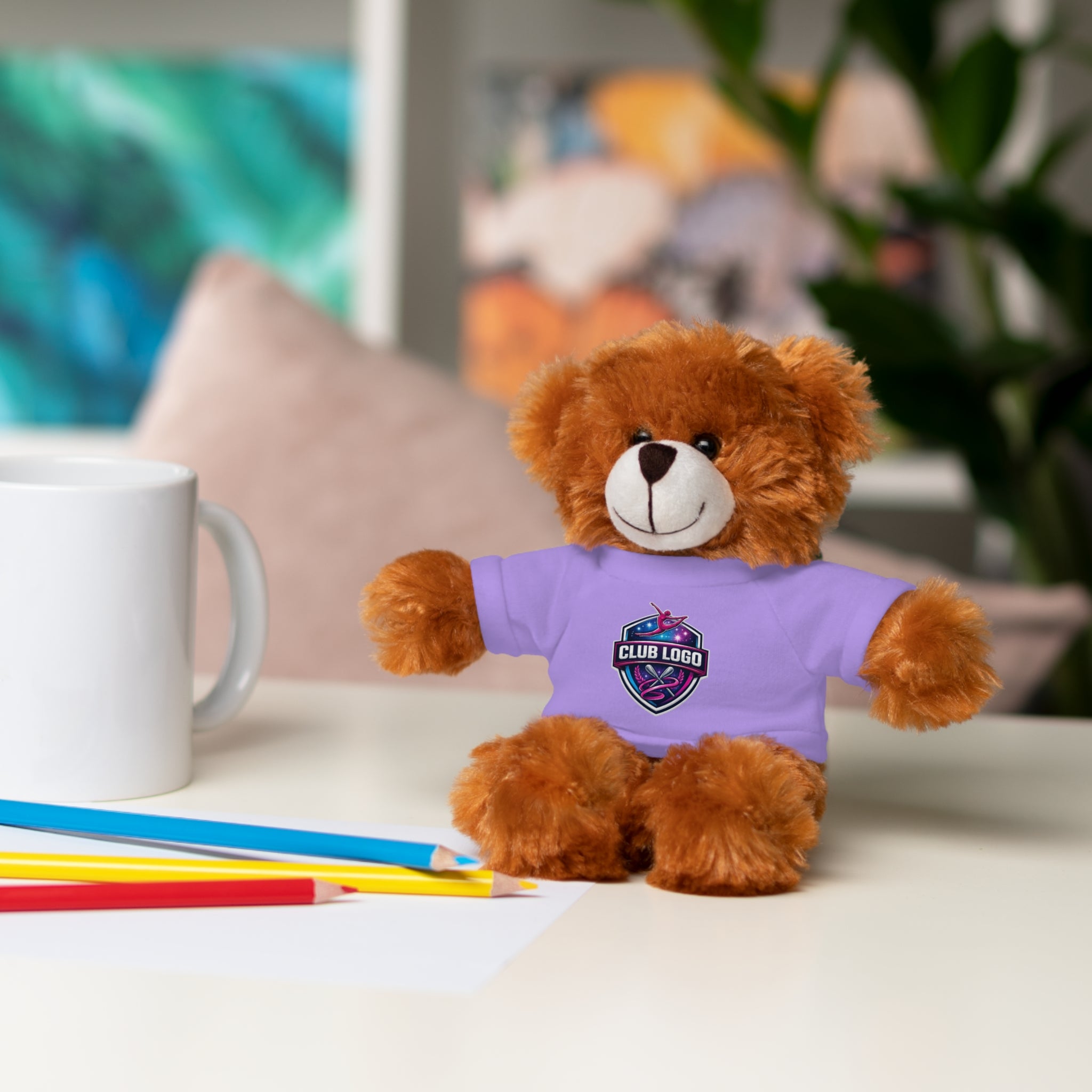 Custom Logo Teddy Bear with Personalized Tee — Plush Gift for Events