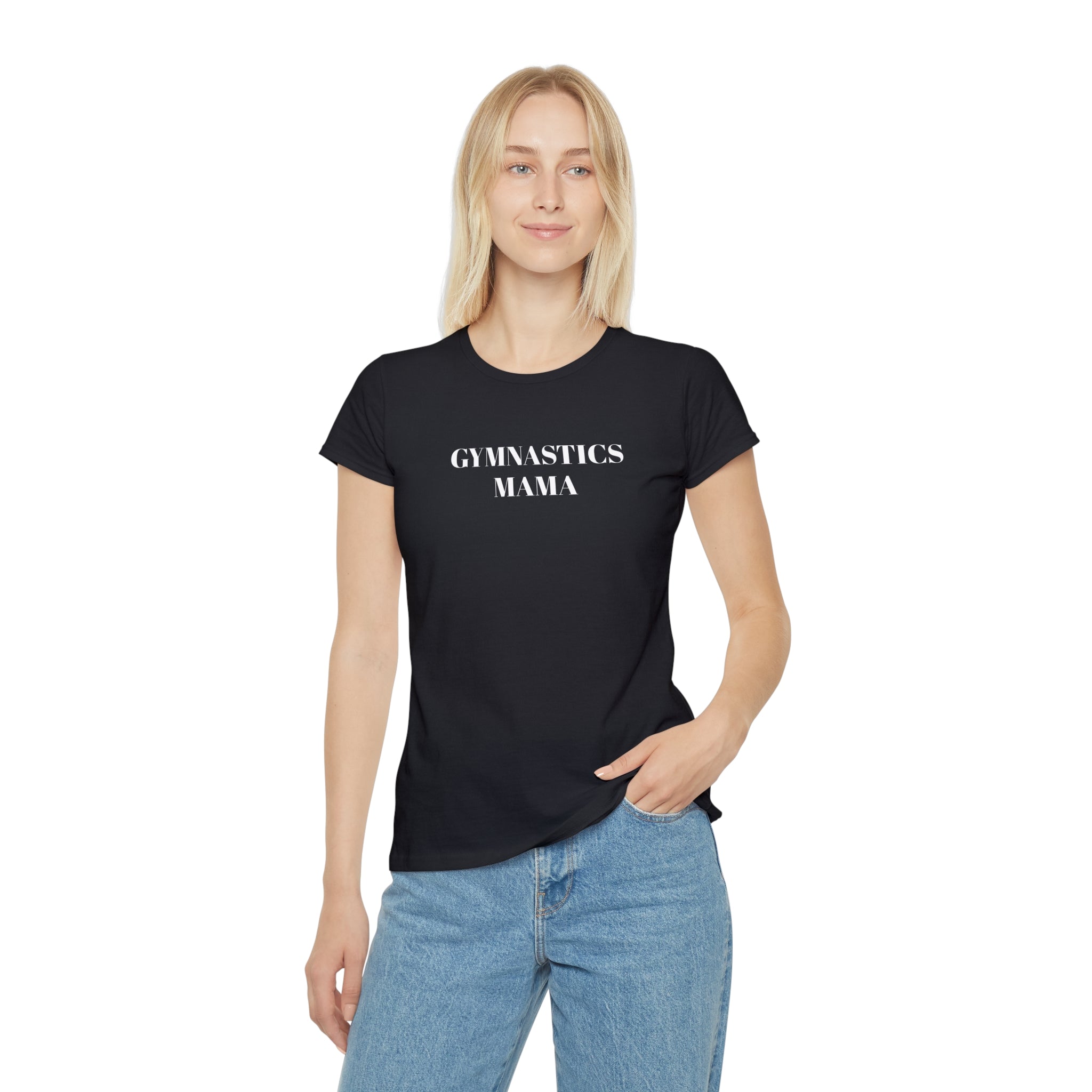 Gymnastics Mama Women's T-Shirt — Lightweight Gym Mom Tee (Adults)