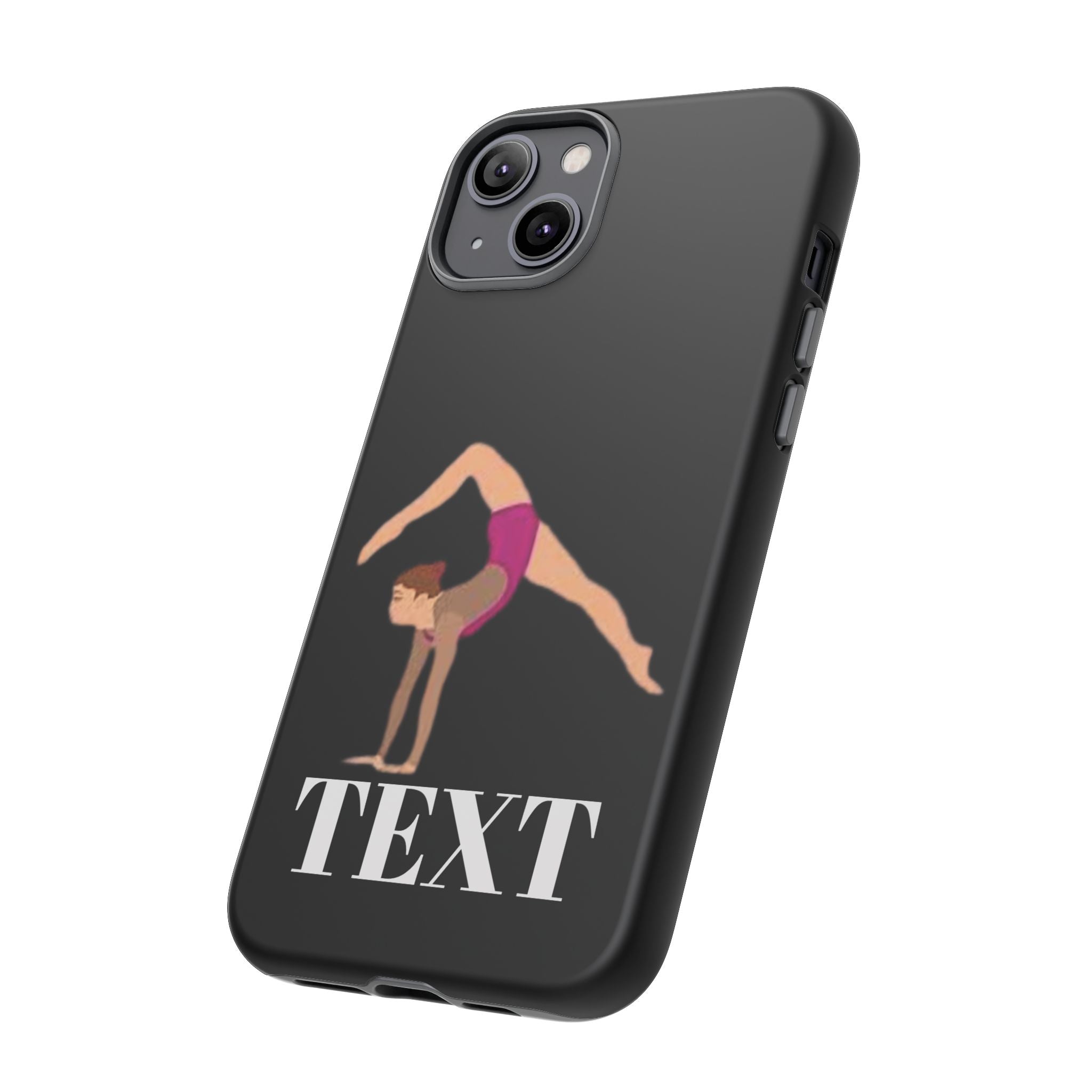 Gymnast Phone Case — Personalized TEXT Design