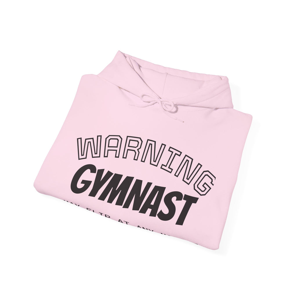 Unisex Heavy Blend™ Hooded Sweatshirt - WARNING GYMNAST MAY FLIP (Adult)