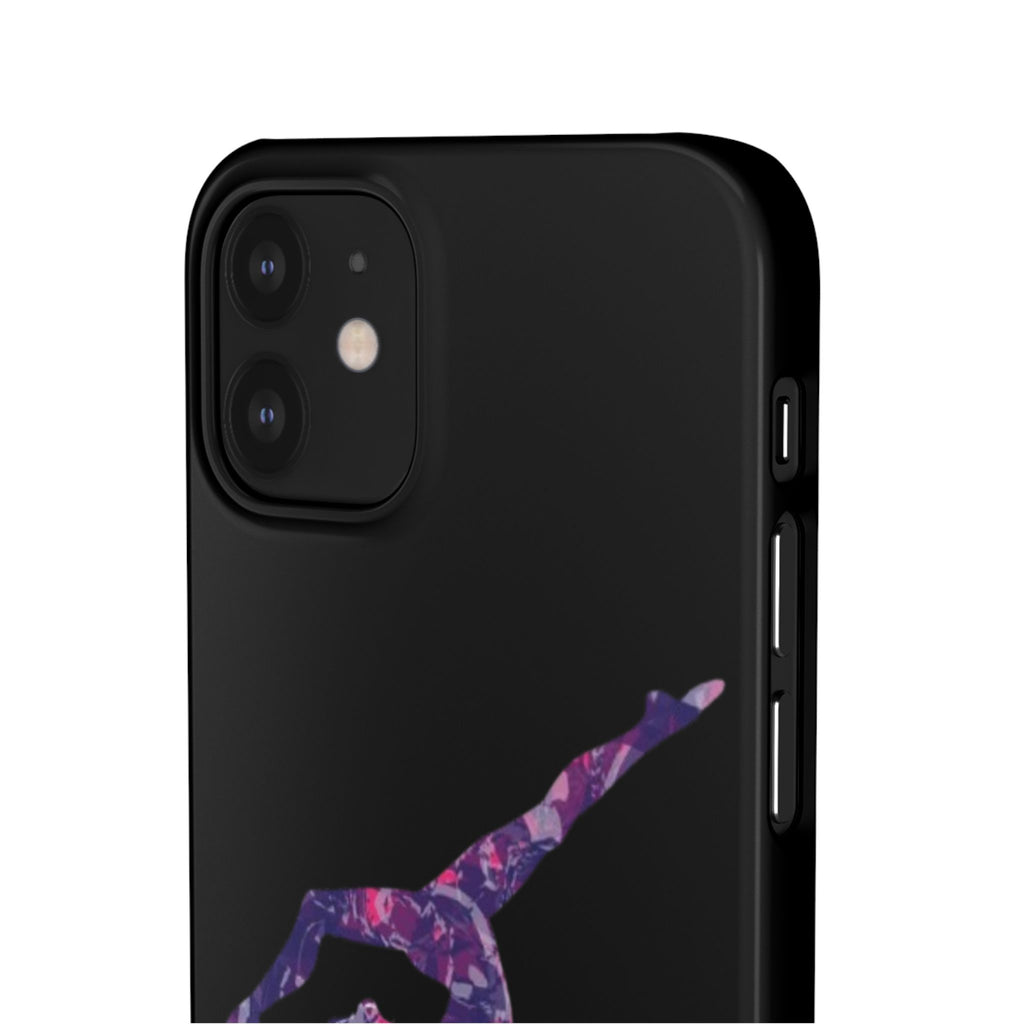 Gymnast Phone Case — Purple Galaxy Gymnastics Snap Case
