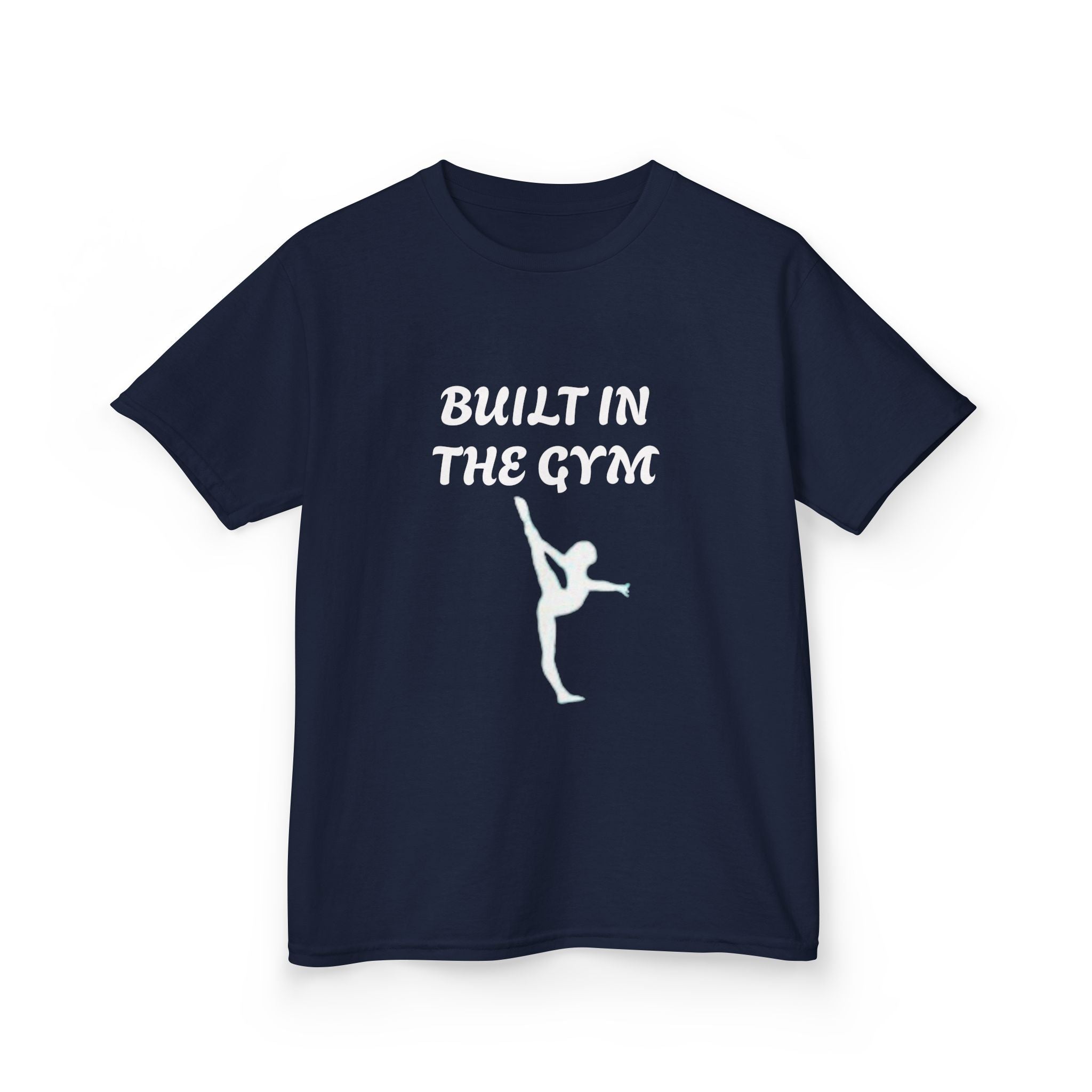 Kids Tee — "Built in the Gym" Gymnastics Shirt