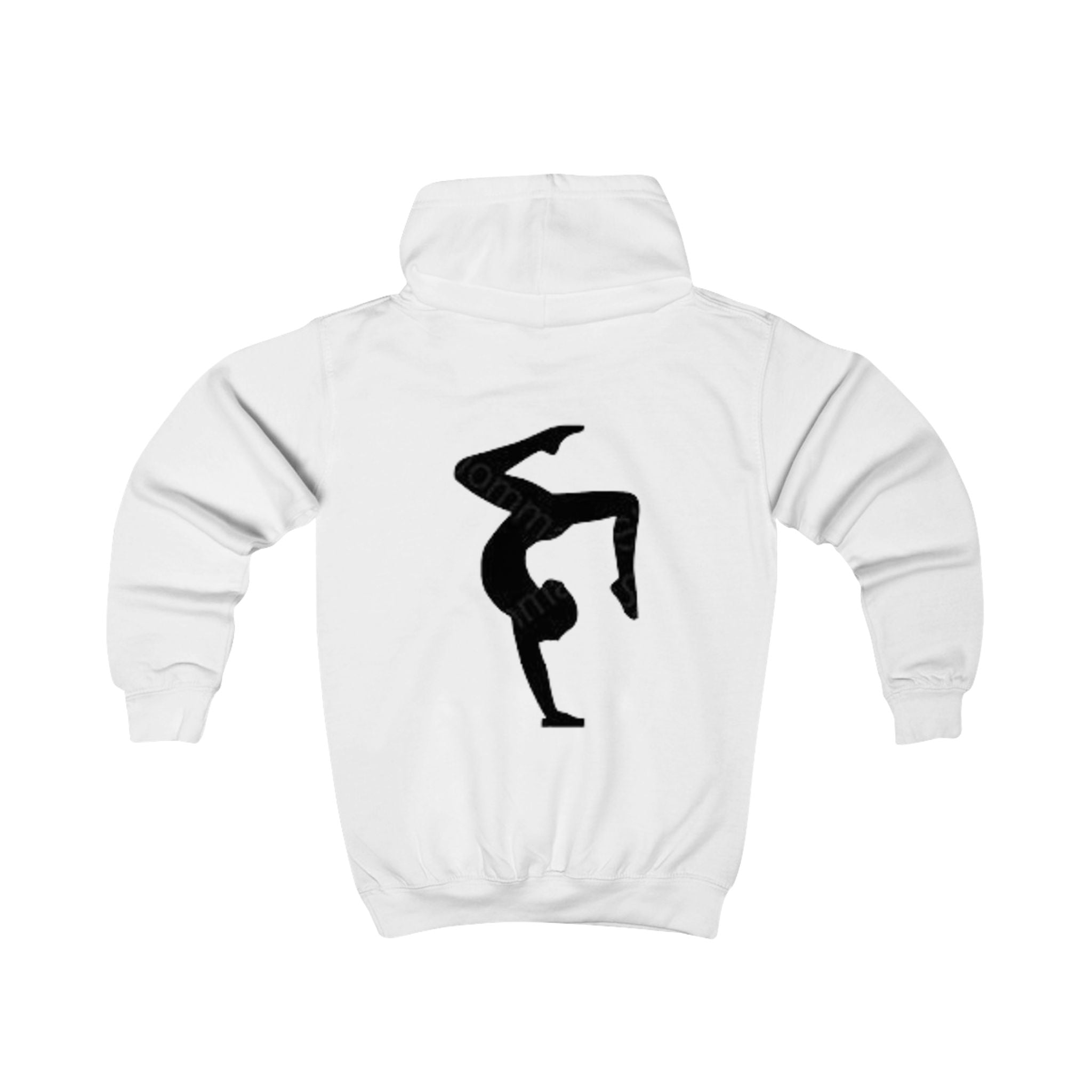 BuiltDifferent Kids Hoodie — Gymnast Silhouette Kids Sweatshirt