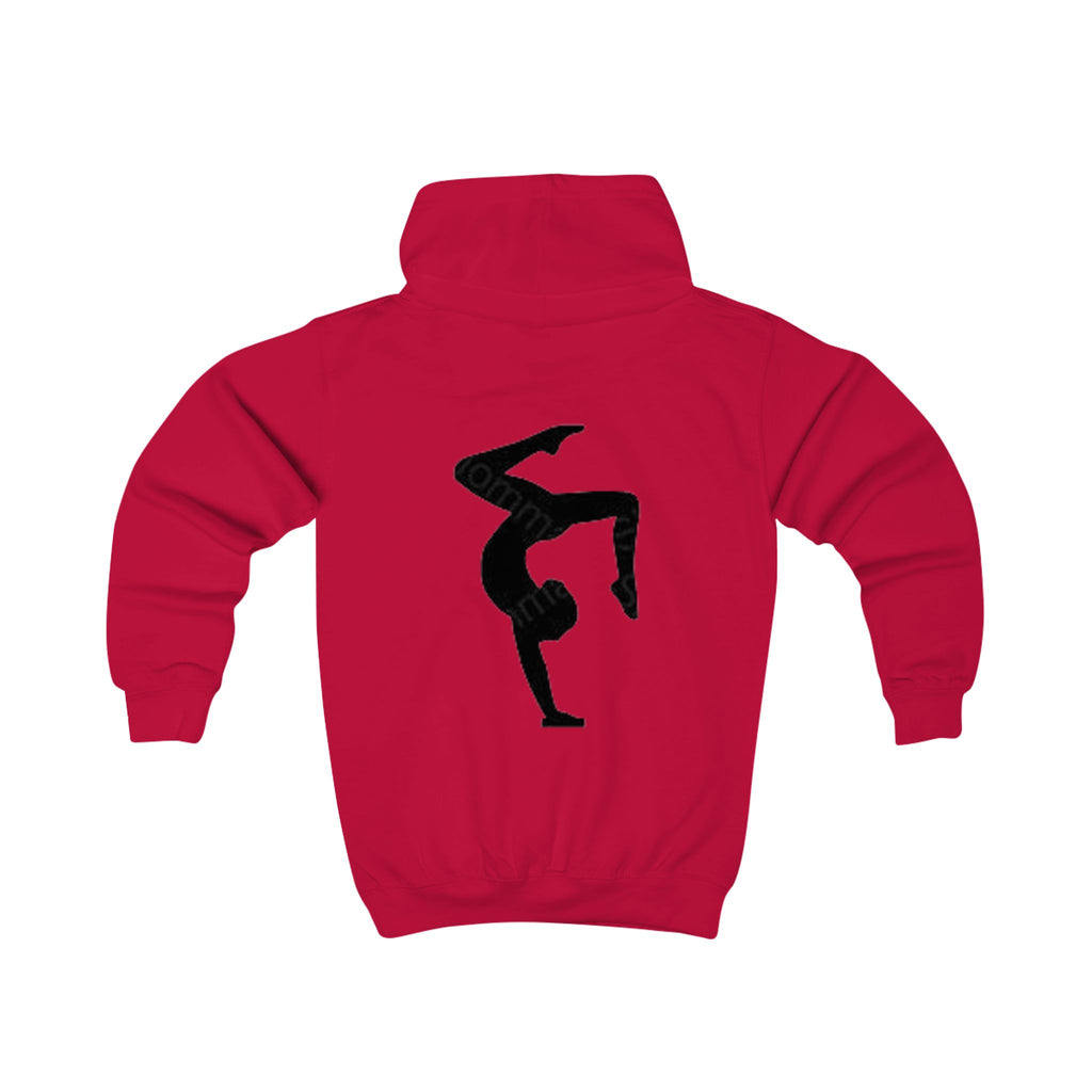BuiltDifferent Kids Hoodie — Gymnast Silhouette Kids Sweatshirt